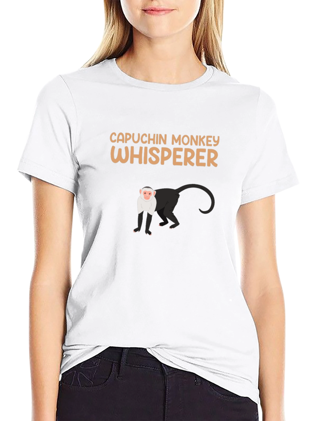 Capuchin Monkey Whisperer Graphic T-Shirt