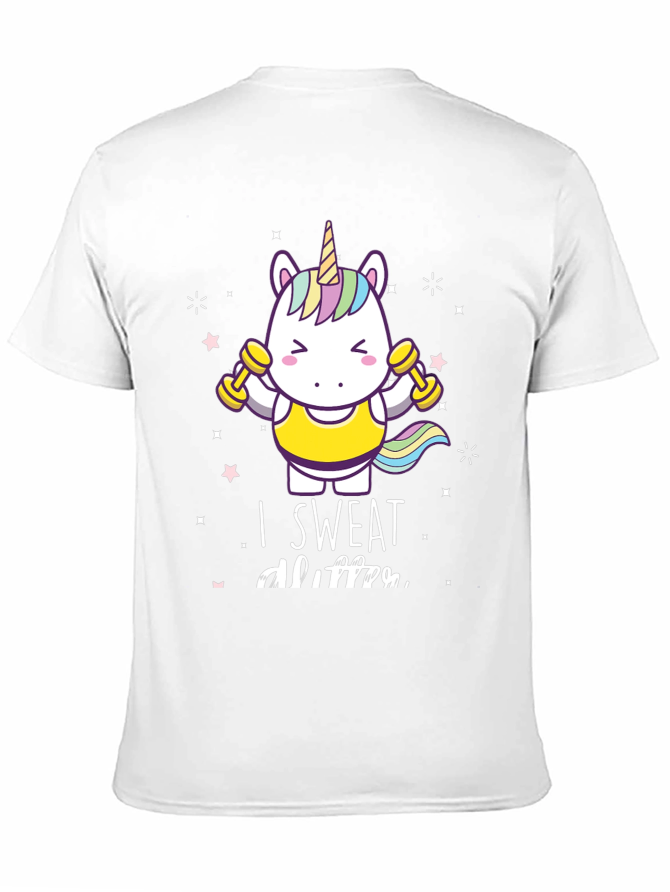 Unicorn I Sweat Glitter Graphic Tee