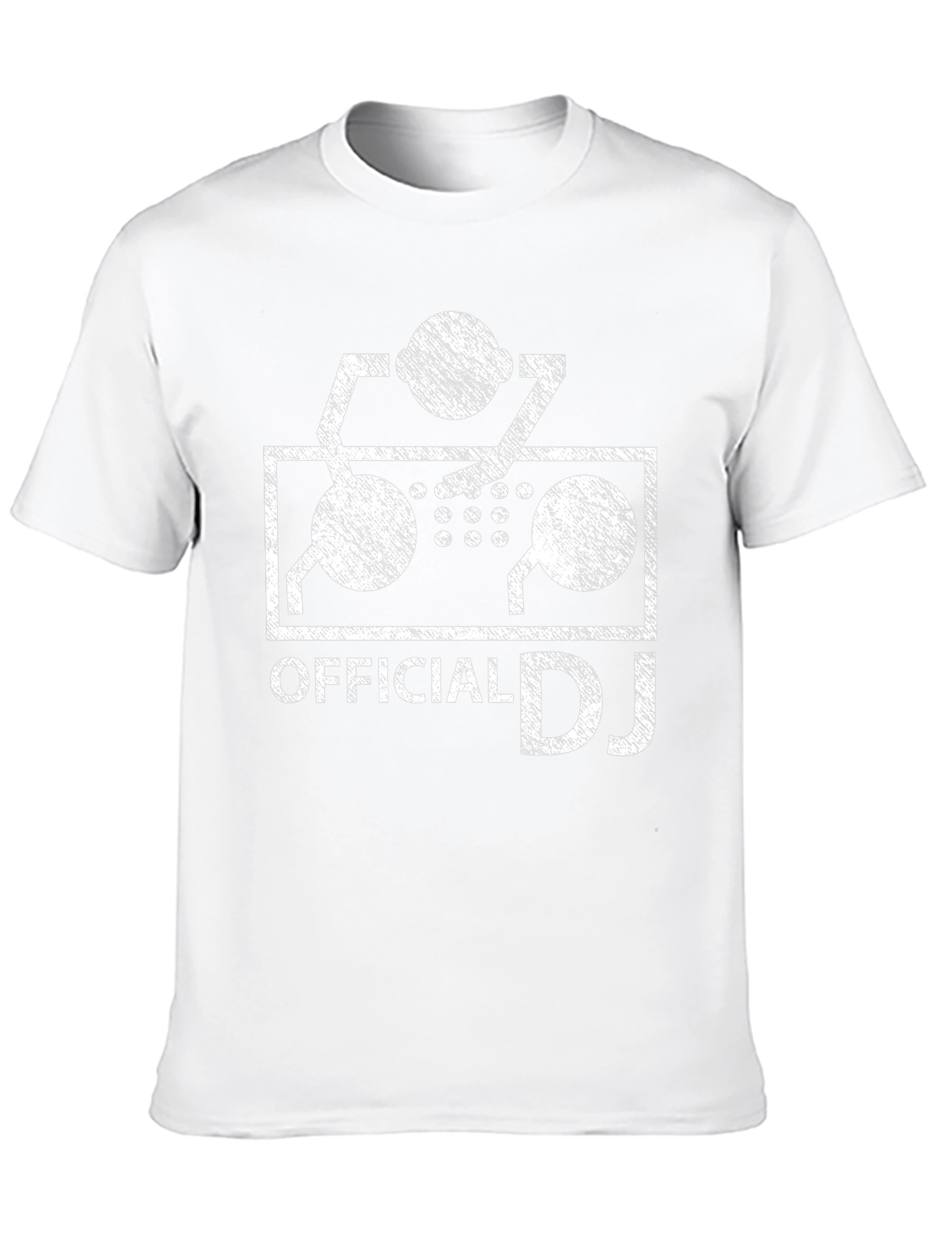 Official DJ Graphic Tee - Black Cotton Blend Shirt
