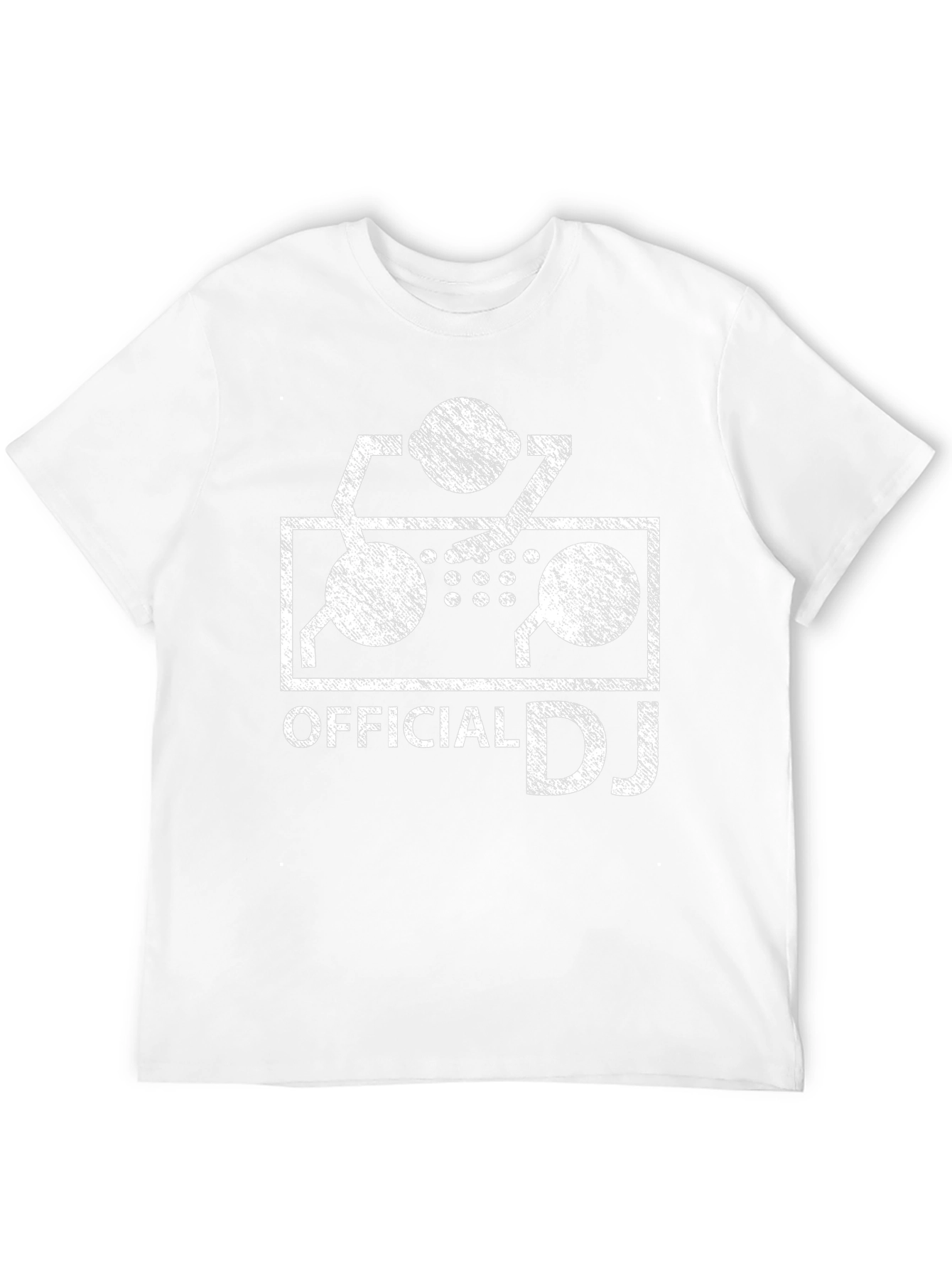 Official DJ Graphic Tee - Black Cotton Blend Shirt