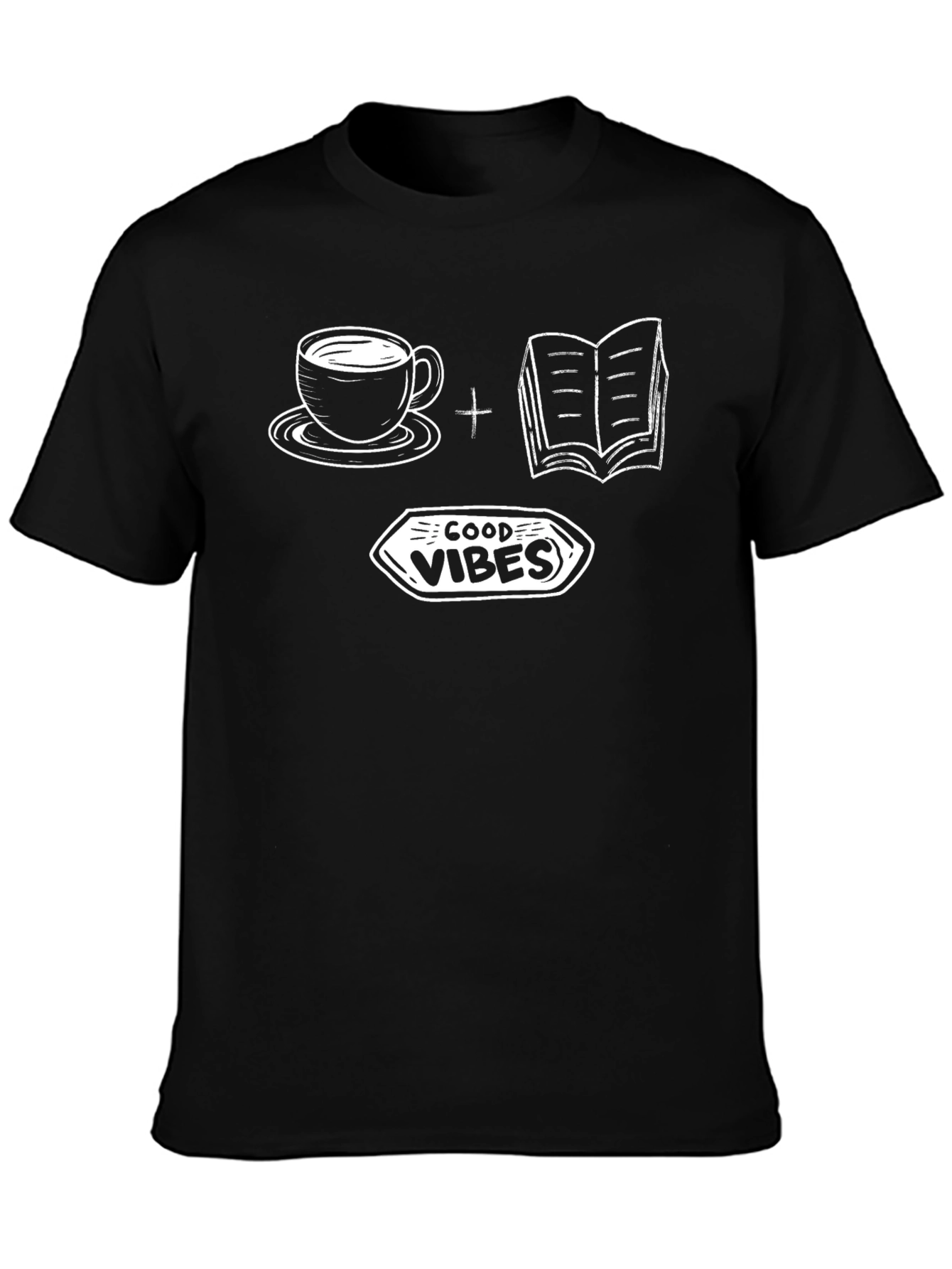 Good Vibes Coffee & Books Graphic Tee