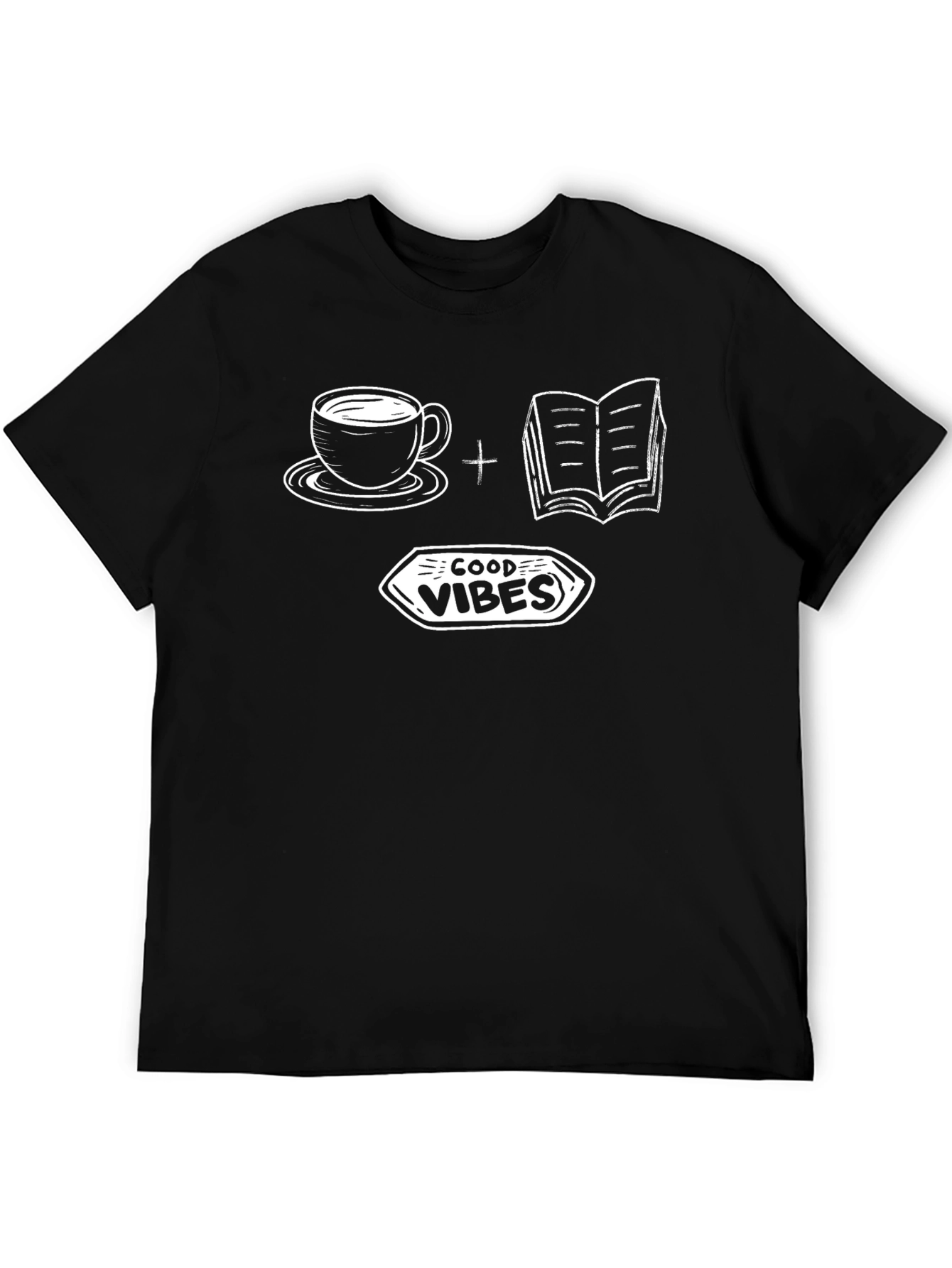 Good Vibes Coffee & Books Graphic Tee