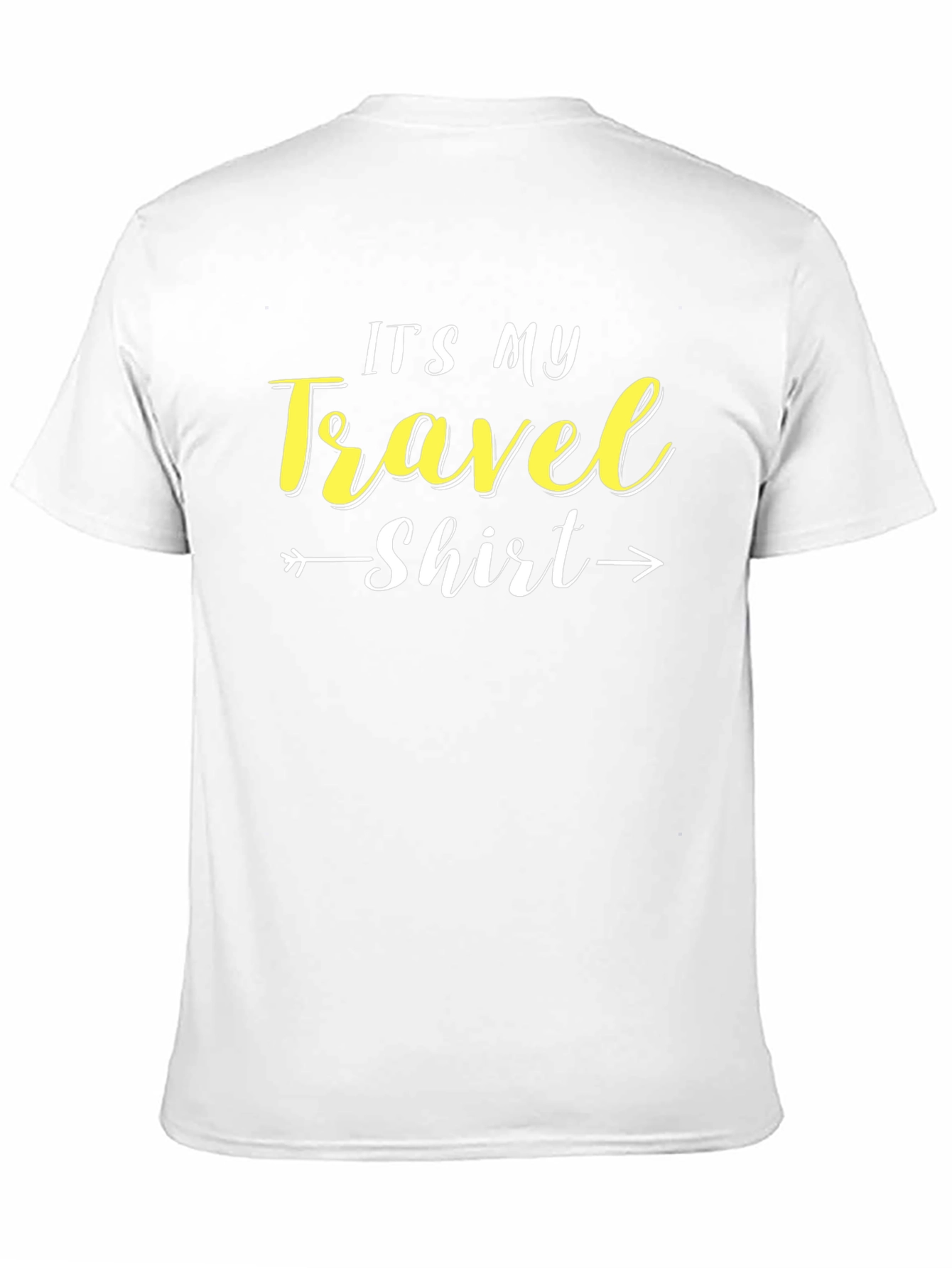 Its My Travel Shirt - Black Crew Neck Tee