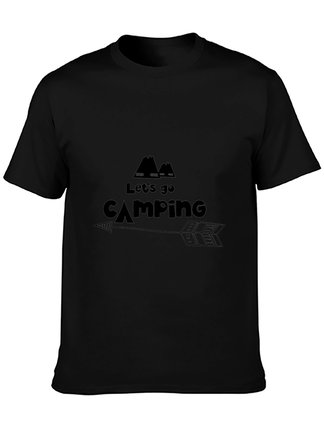 Lets Go Camping Graphic Tee - Arrow Design
