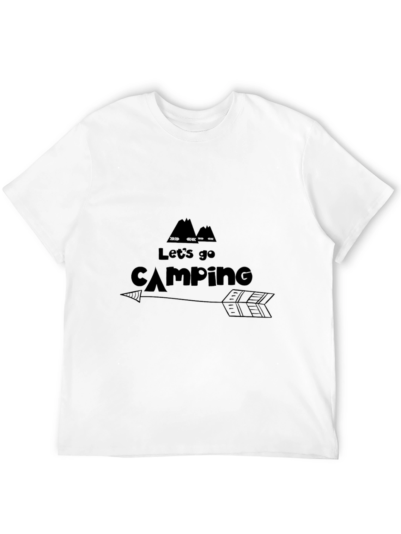 Lets Go Camping Graphic Tee - Arrow Design