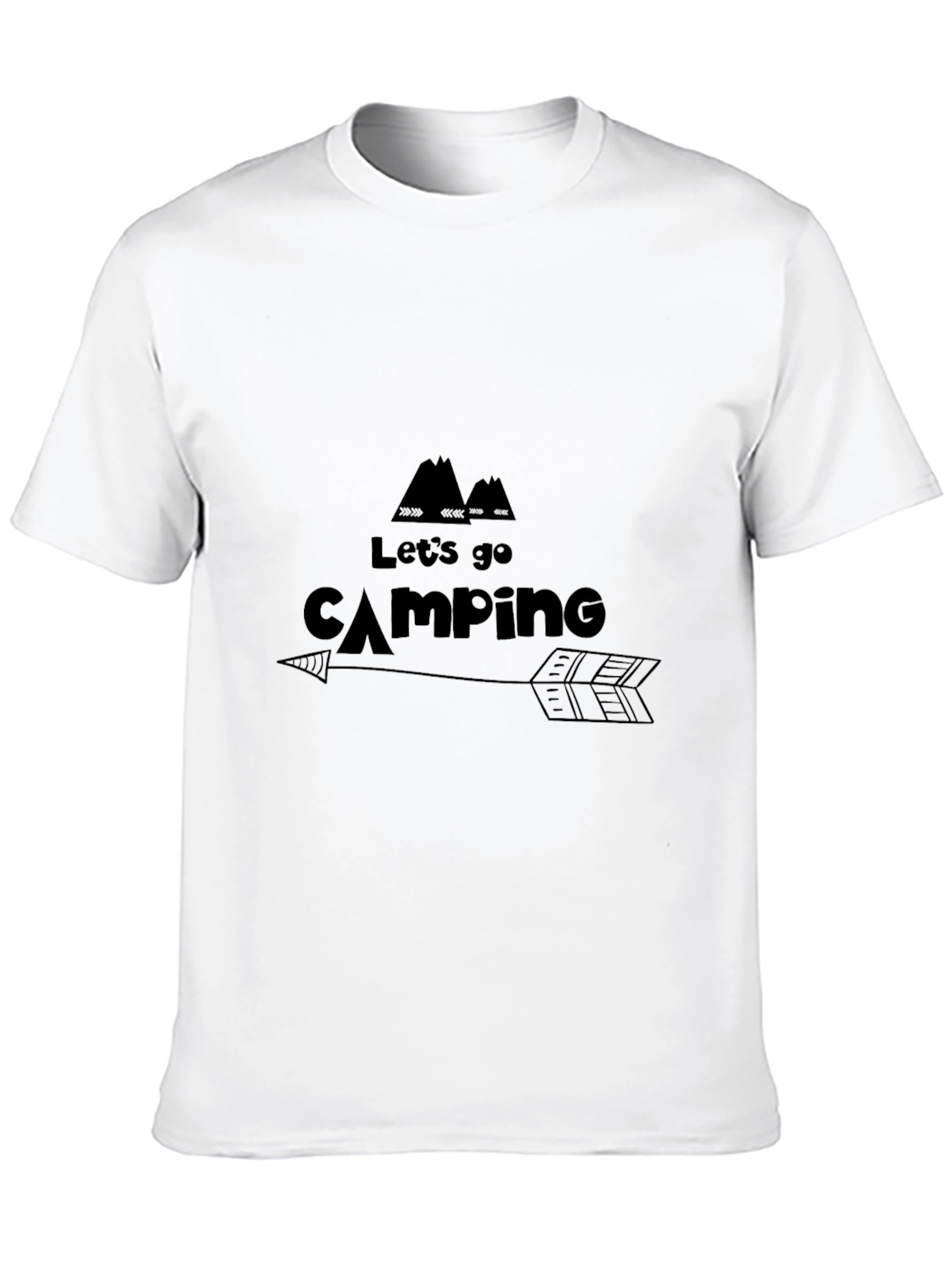 Lets Go Camping Graphic Tee - Arrow Design