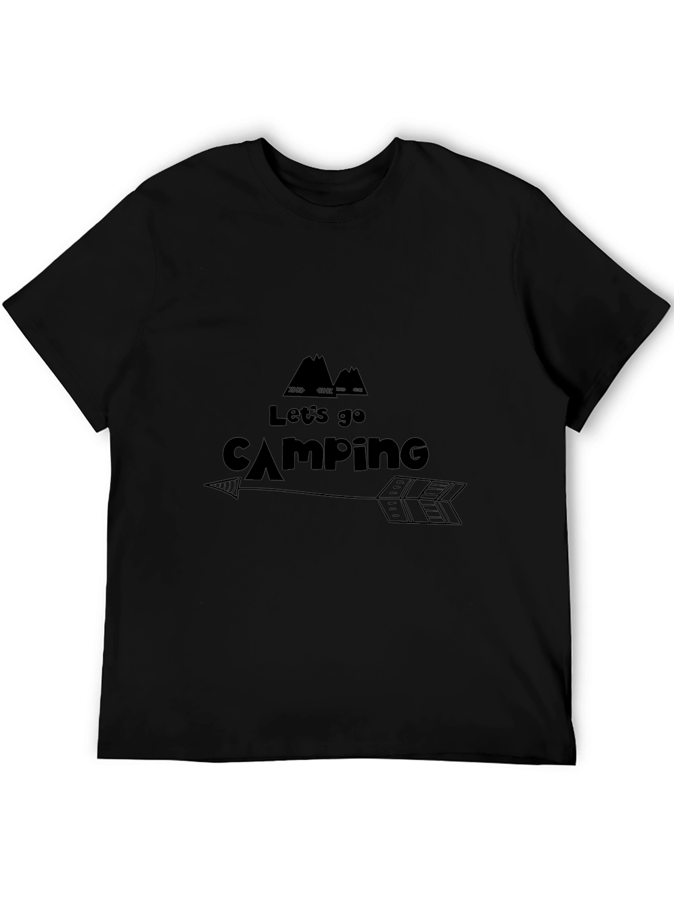 Lets Go Camping Graphic Tee - Arrow Design