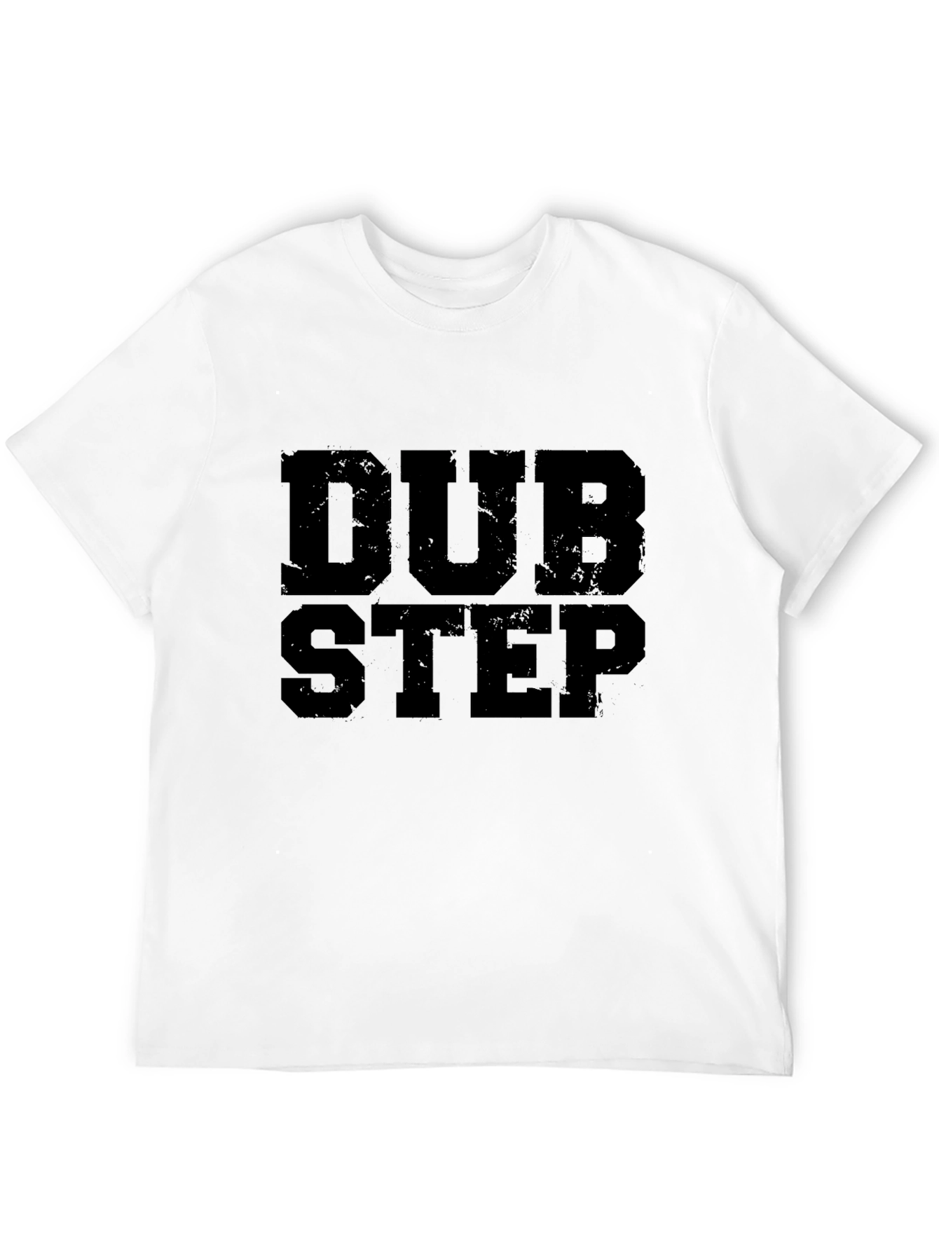 Dubstep Graphic Print T-Shirt - Black