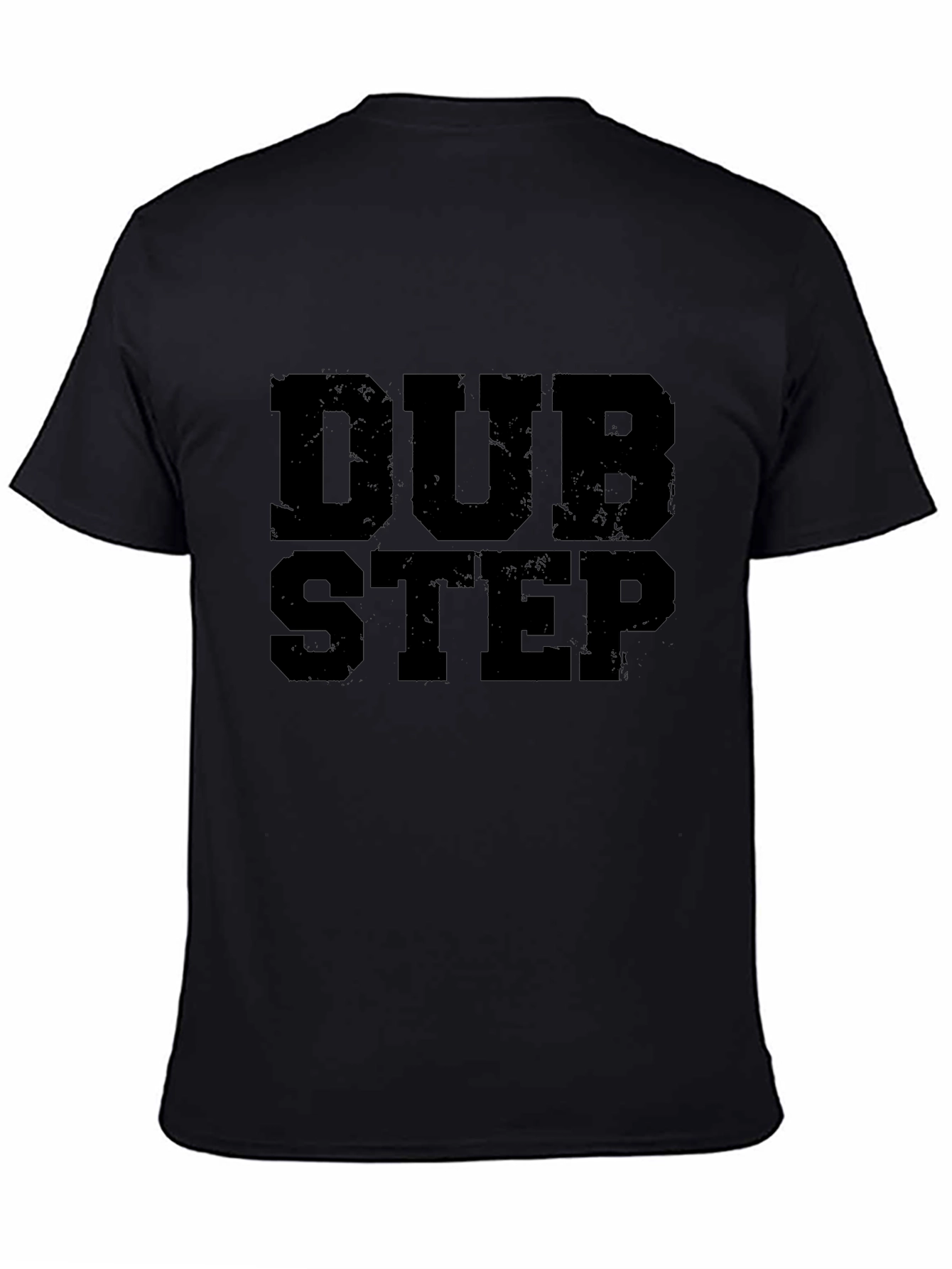 Dubstep Graphic Print T-Shirt - Black