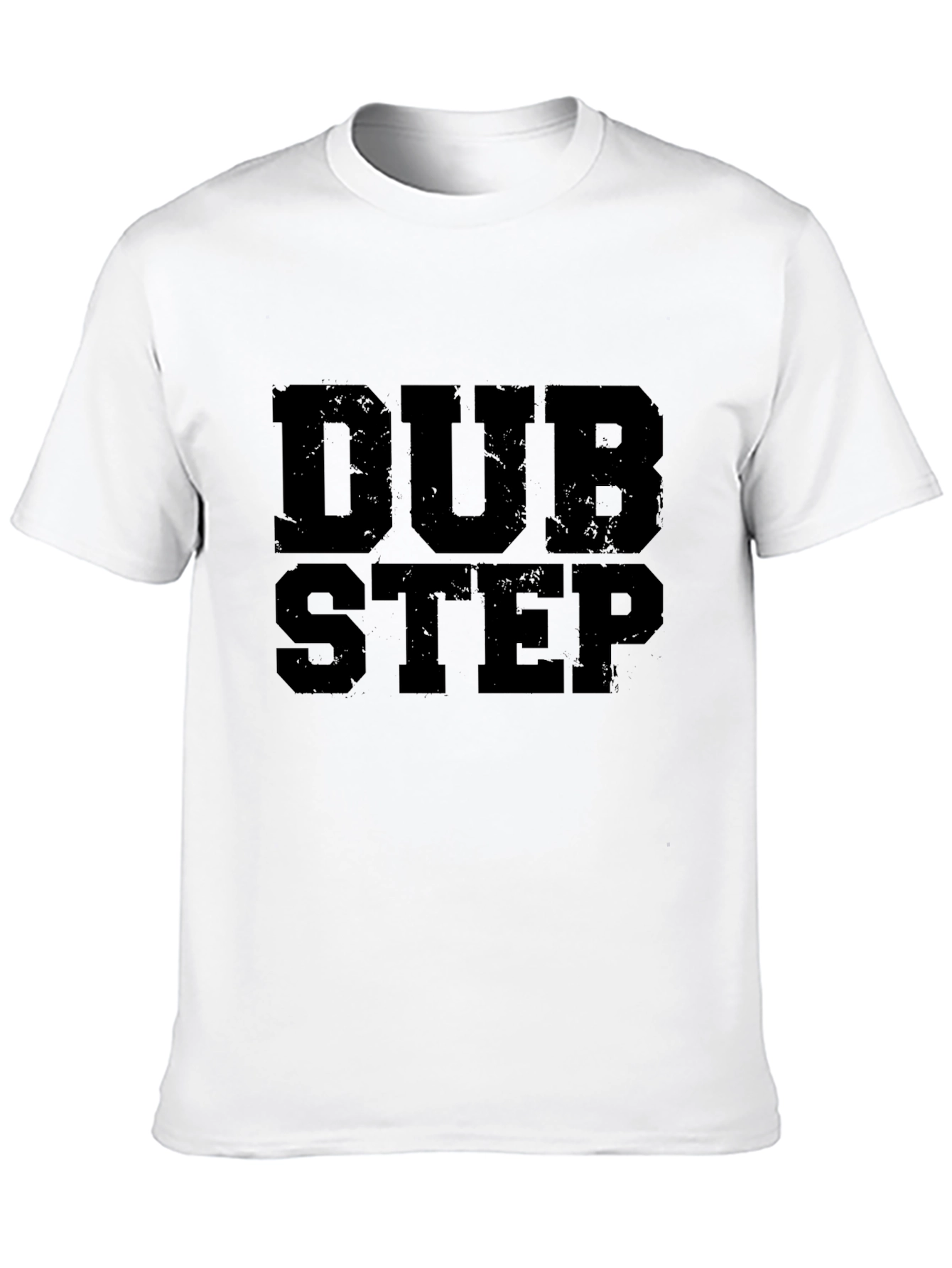 Dubstep Graphic Print T-Shirt - Black