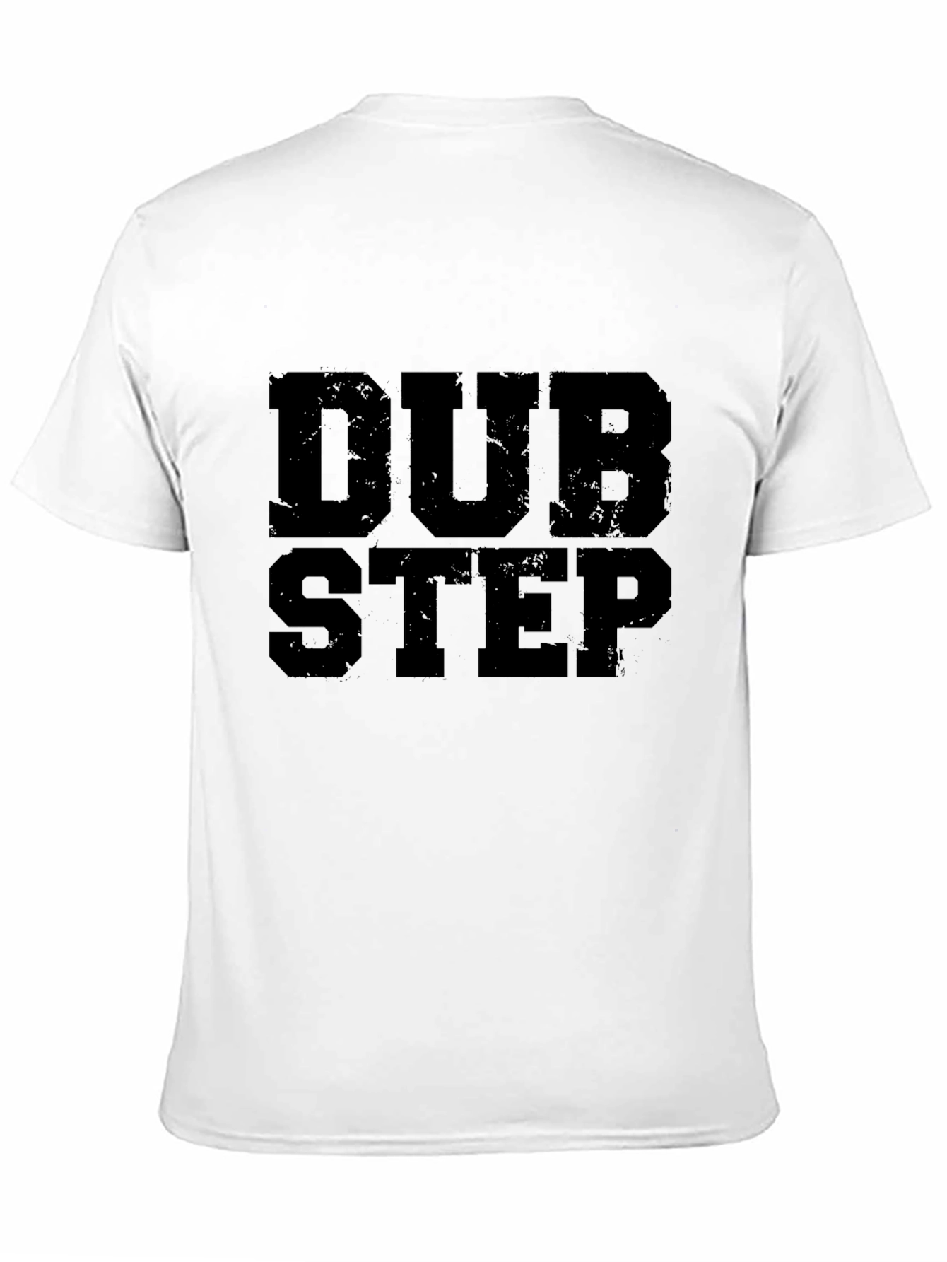 Dubstep Graphic Print T-Shirt - Black