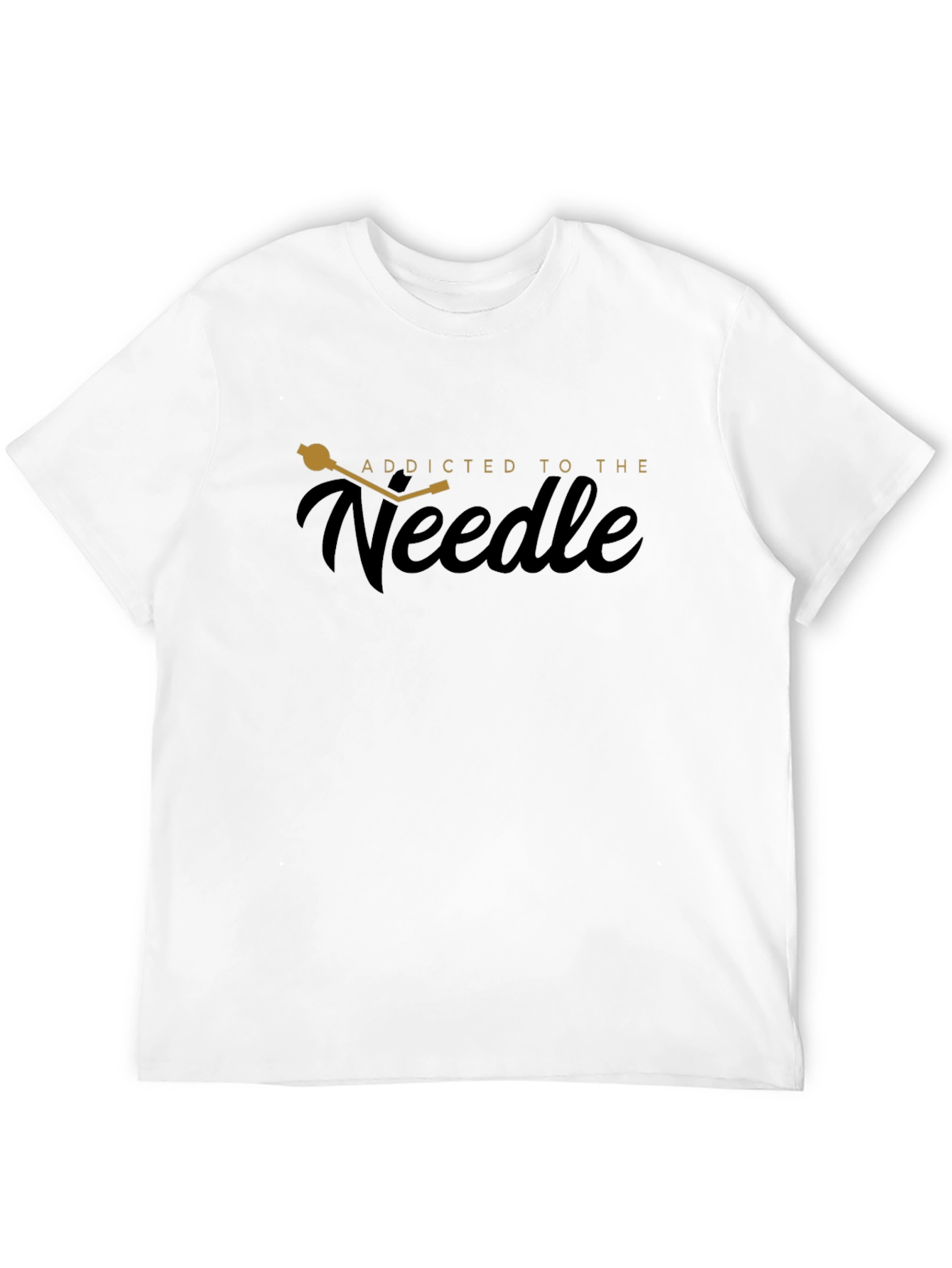 Addicted to the Needle Black T-Shirt