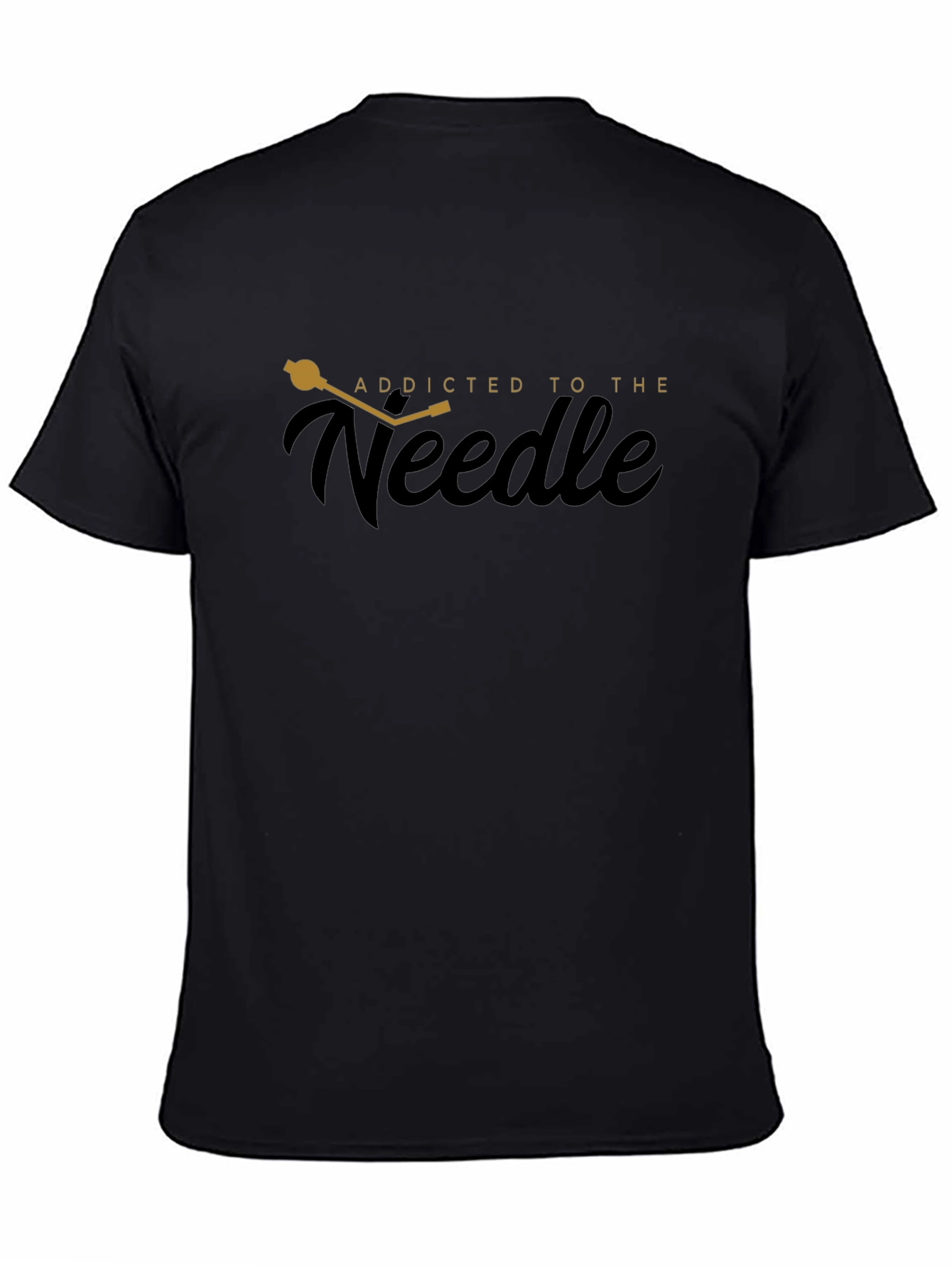 Addicted to the Needle Black T-Shirt