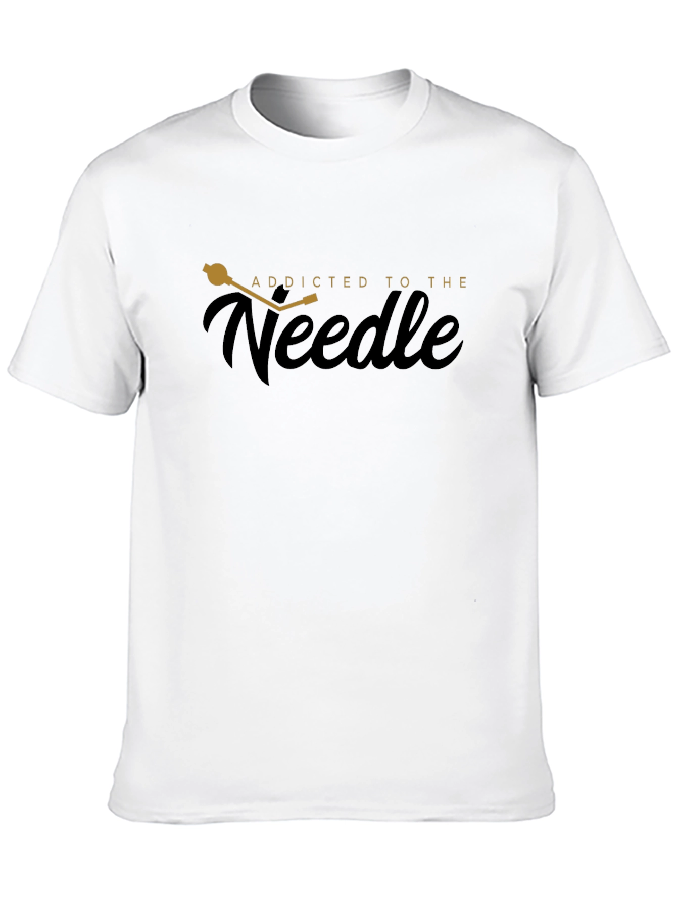 Addicted to the Needle Black T-Shirt