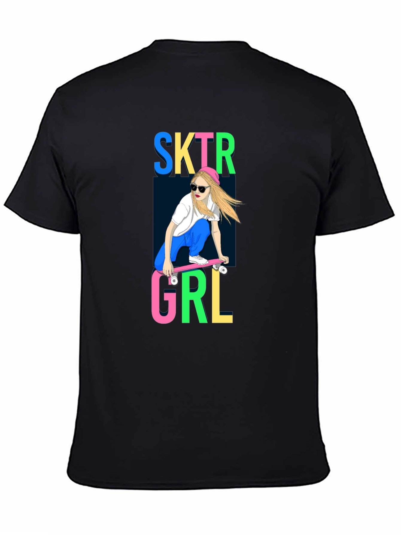 Skater Girl Graphic Tee - Cool & Casual Style