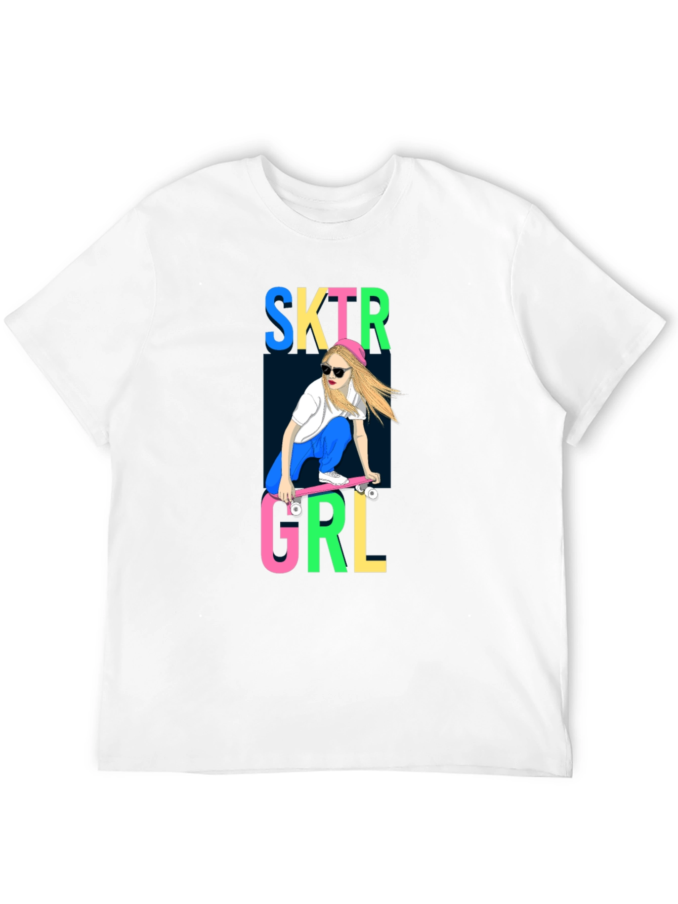 Skater Girl Graphic Tee - Cool & Casual Style