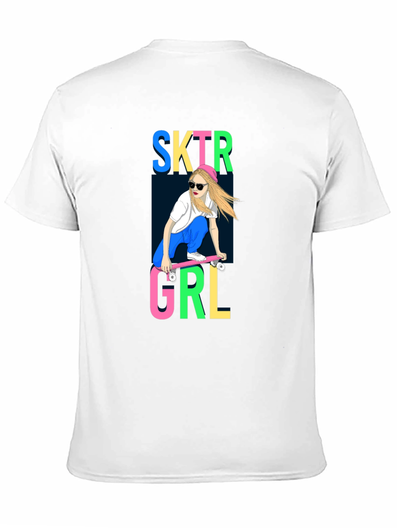 Skater Girl Graphic Tee - Cool & Casual Style