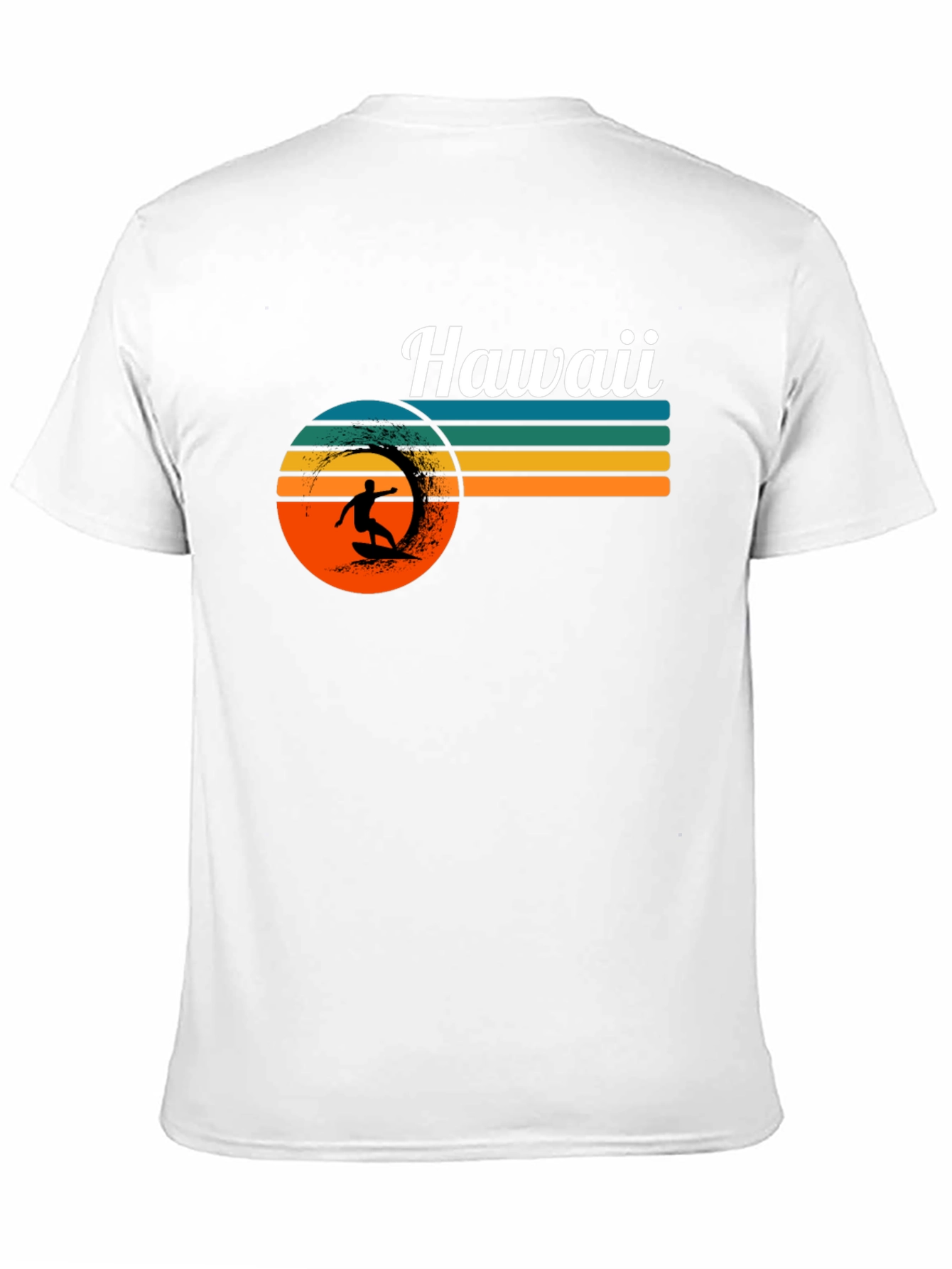 Hawaii Surfer Graphic Tee - Retro Sunset T-Shirt