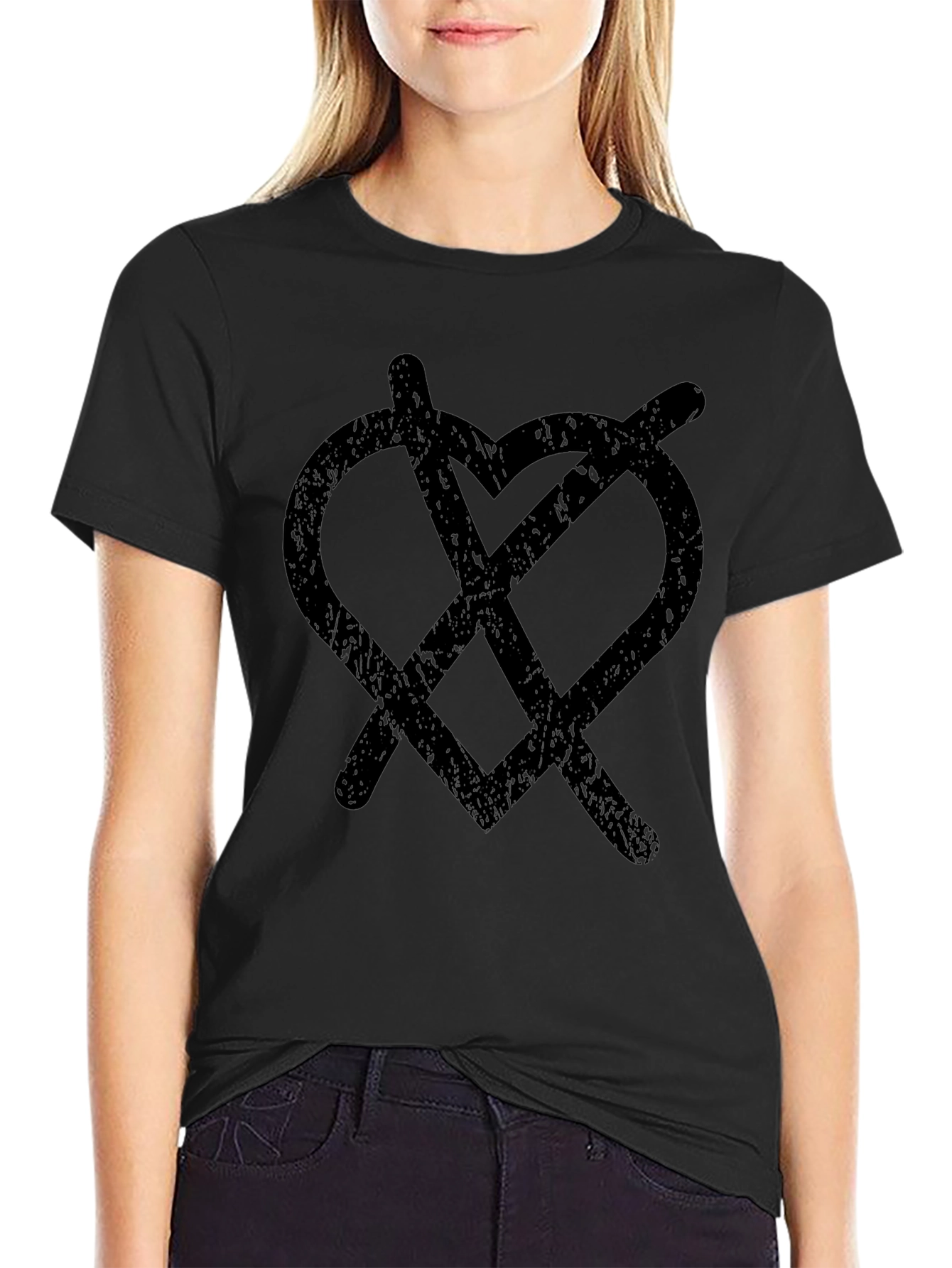 Grunge Heartless Graphic Tee