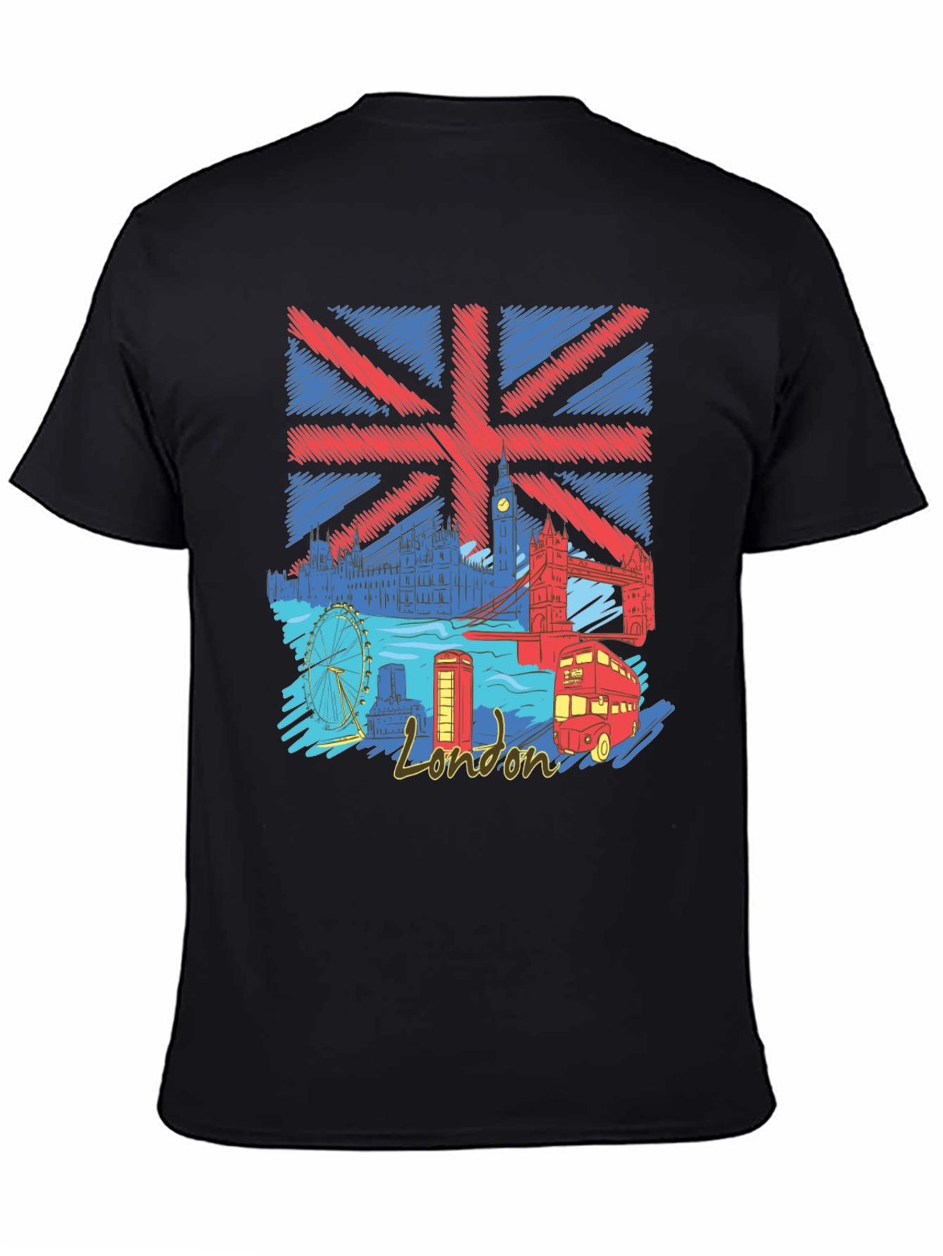 London UK Flag Graphic T-Shirt