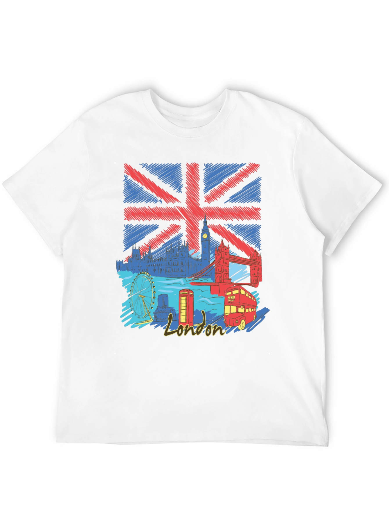 London UK Flag Graphic T-Shirt