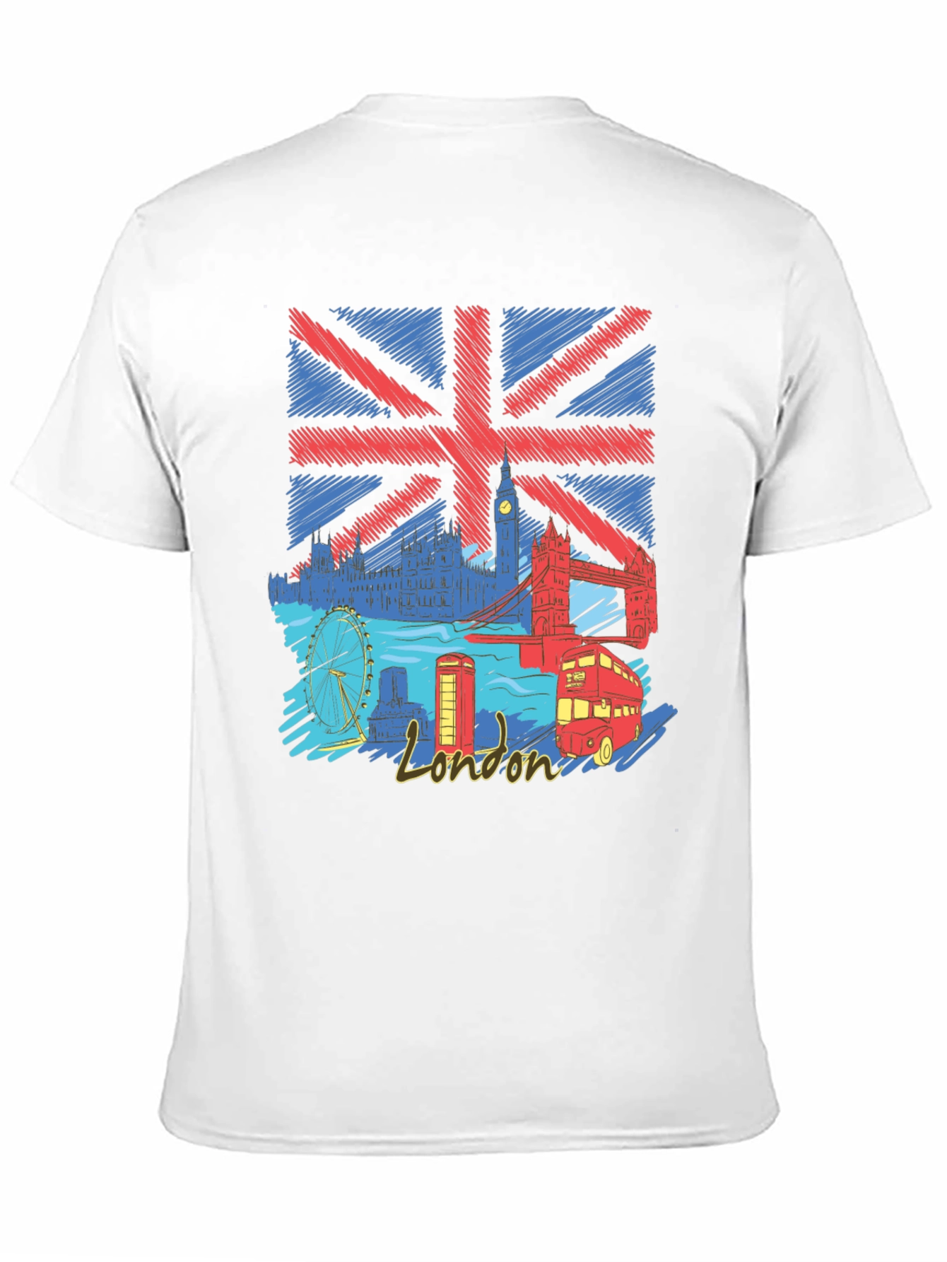 London UK Flag Graphic T-Shirt