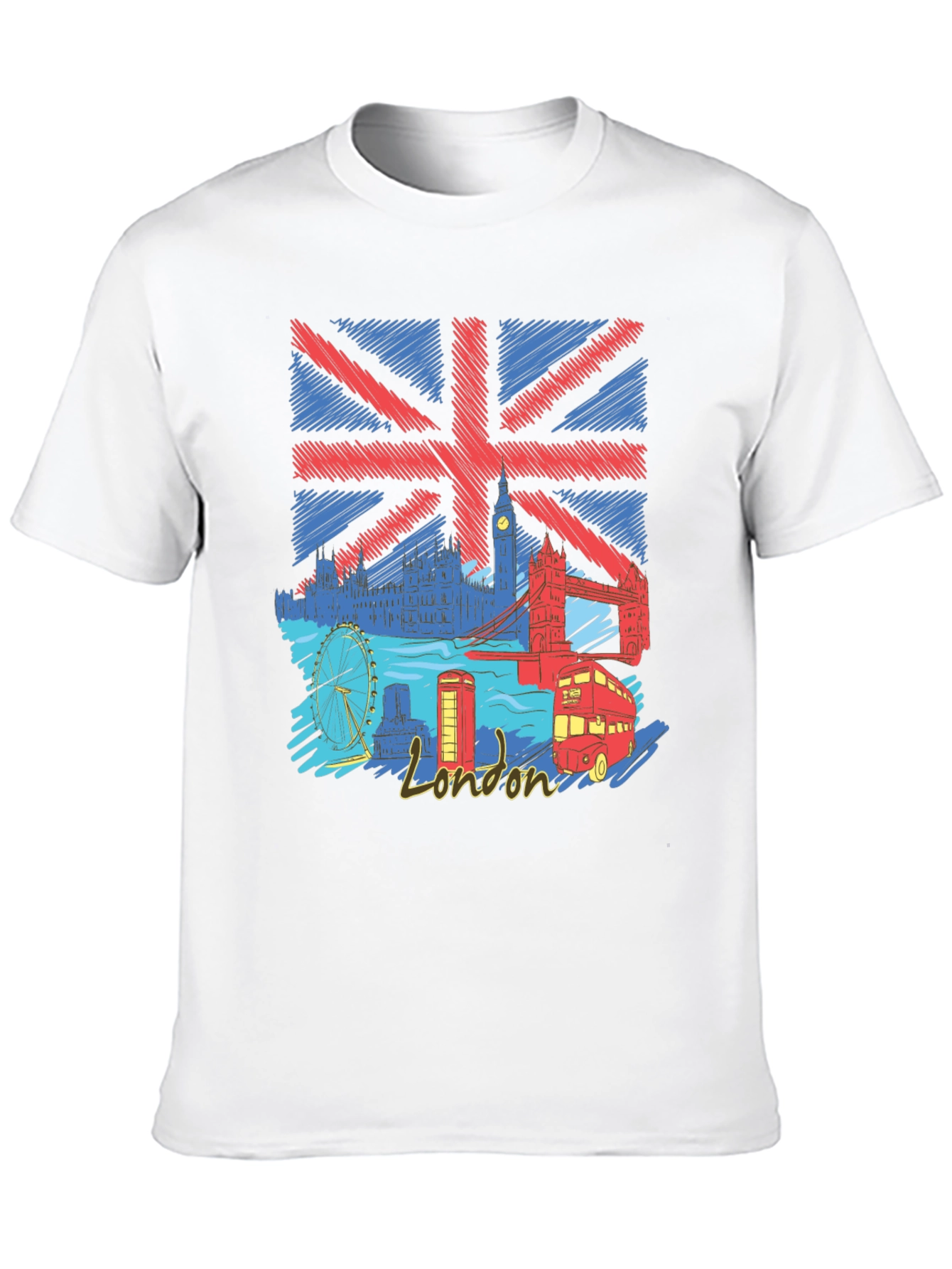London UK Flag Graphic T-Shirt