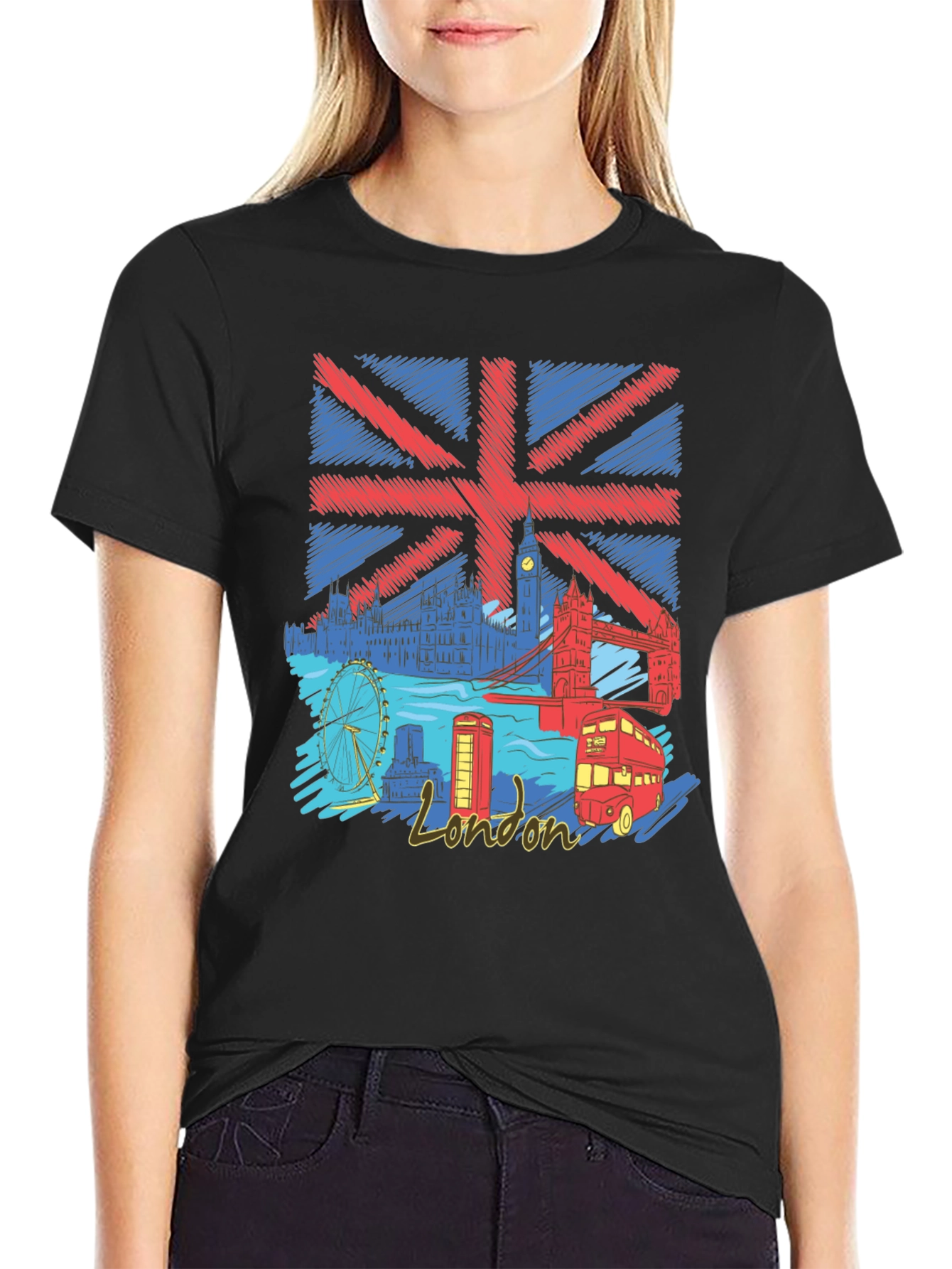 London UK Flag Graphic T-Shirt