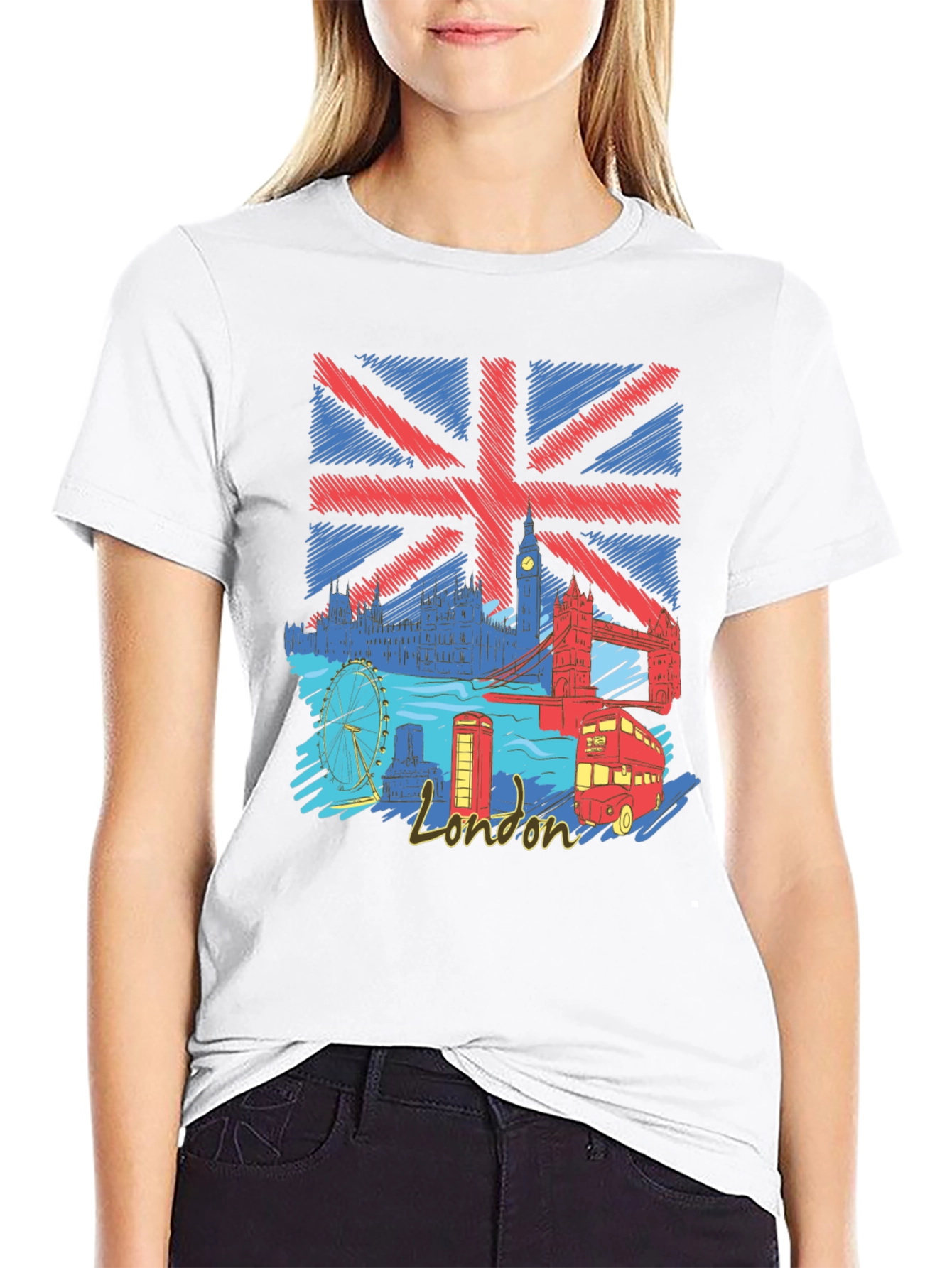 London UK Flag Graphic T-Shirt