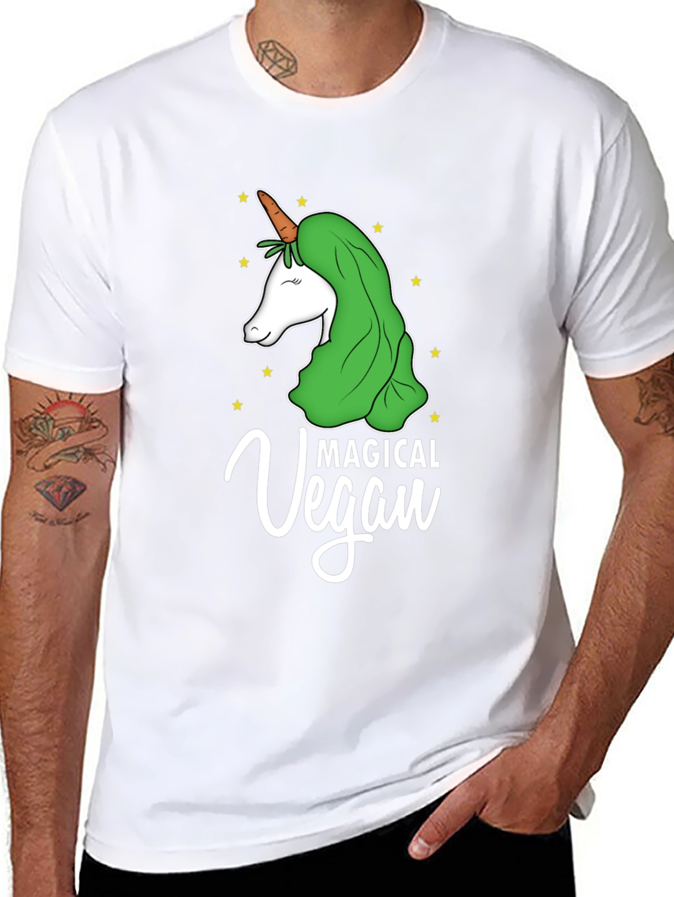 Magical Vegan Unicorn Graphic Tee