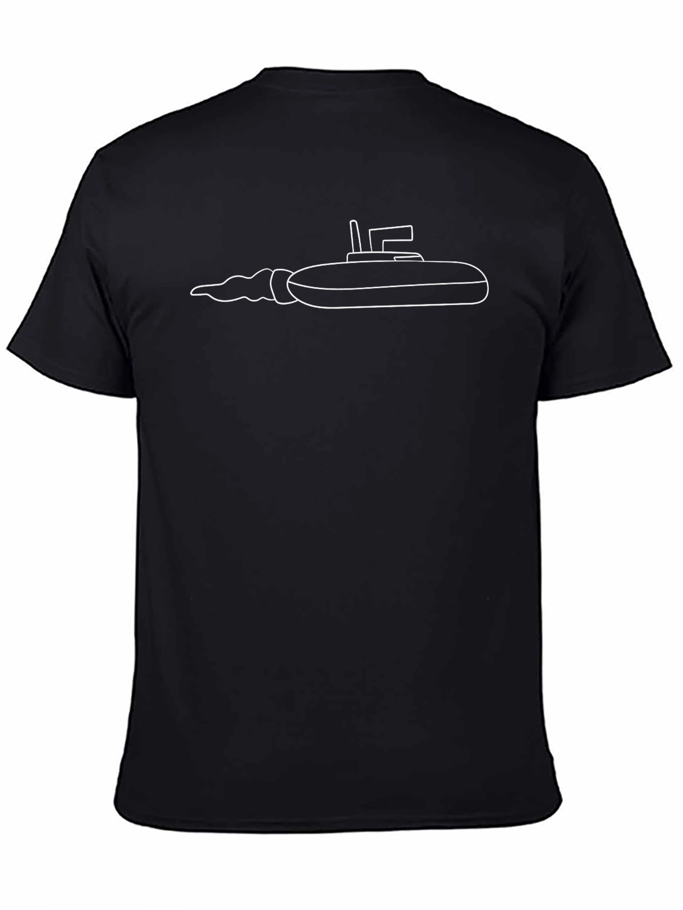 Submarine T-Shirt - Black Cotton Graphic Tee