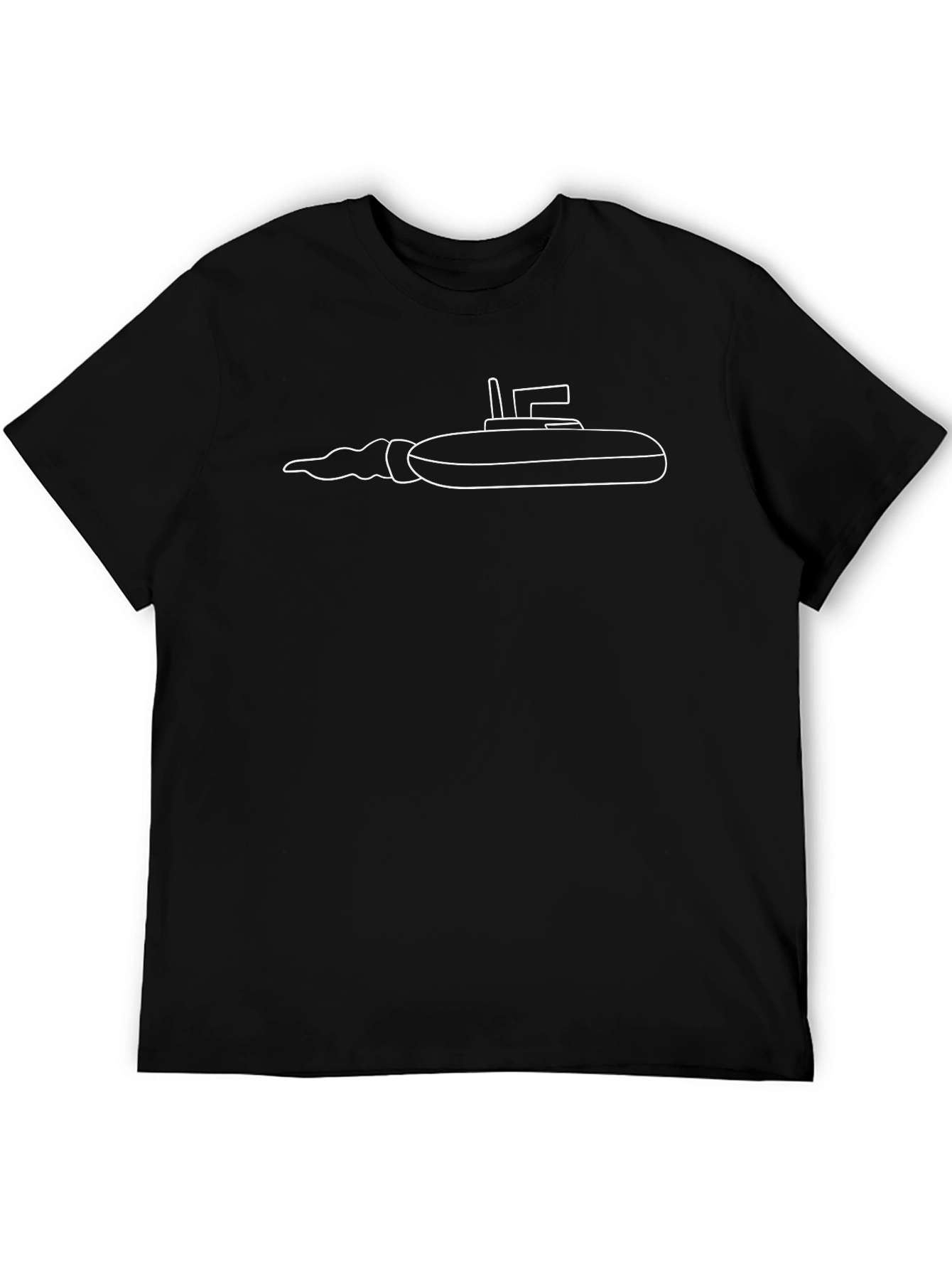 Submarine T-Shirt - Black Cotton Graphic Tee
