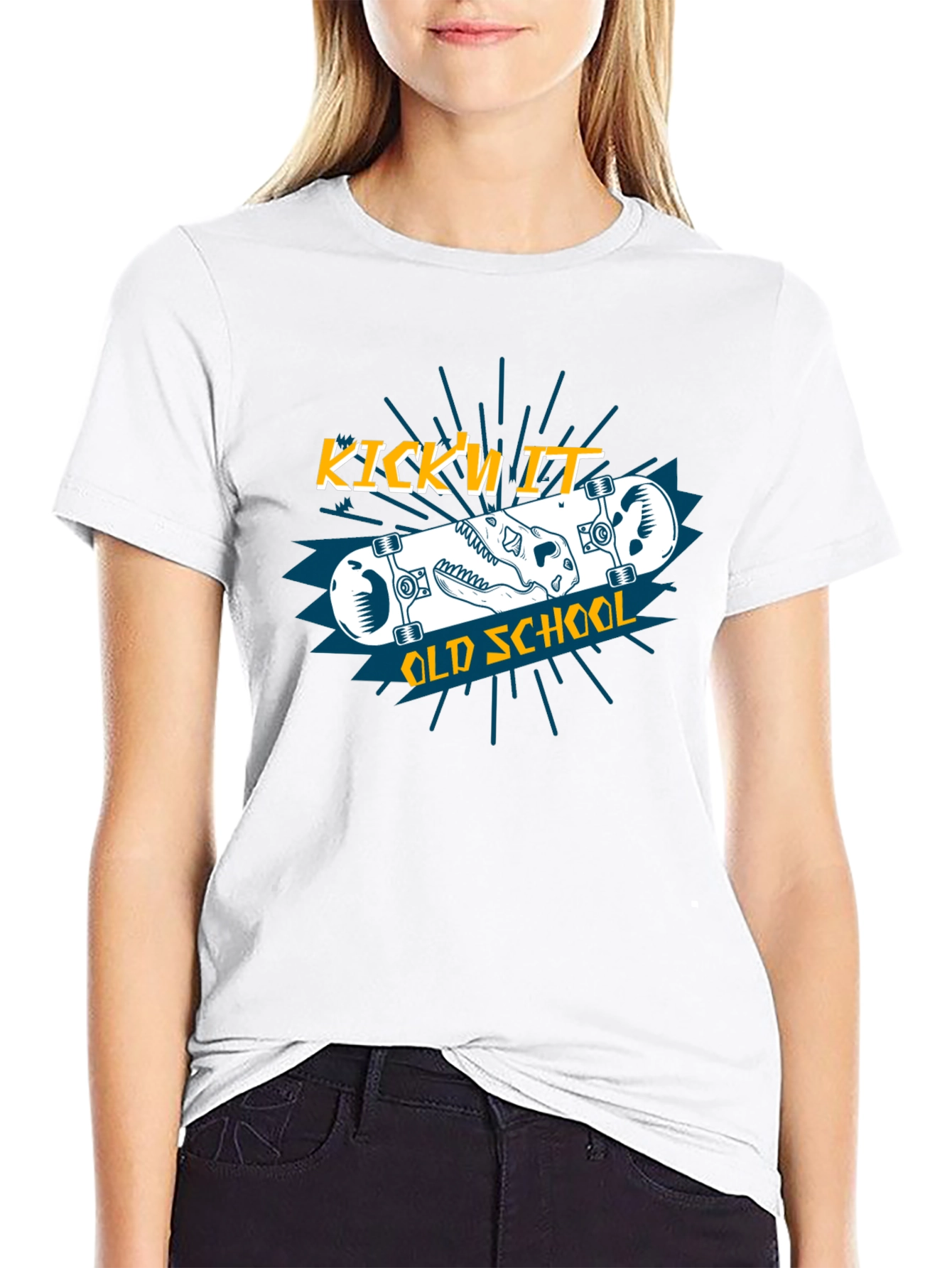 Kickn It Old School Graphic Tee