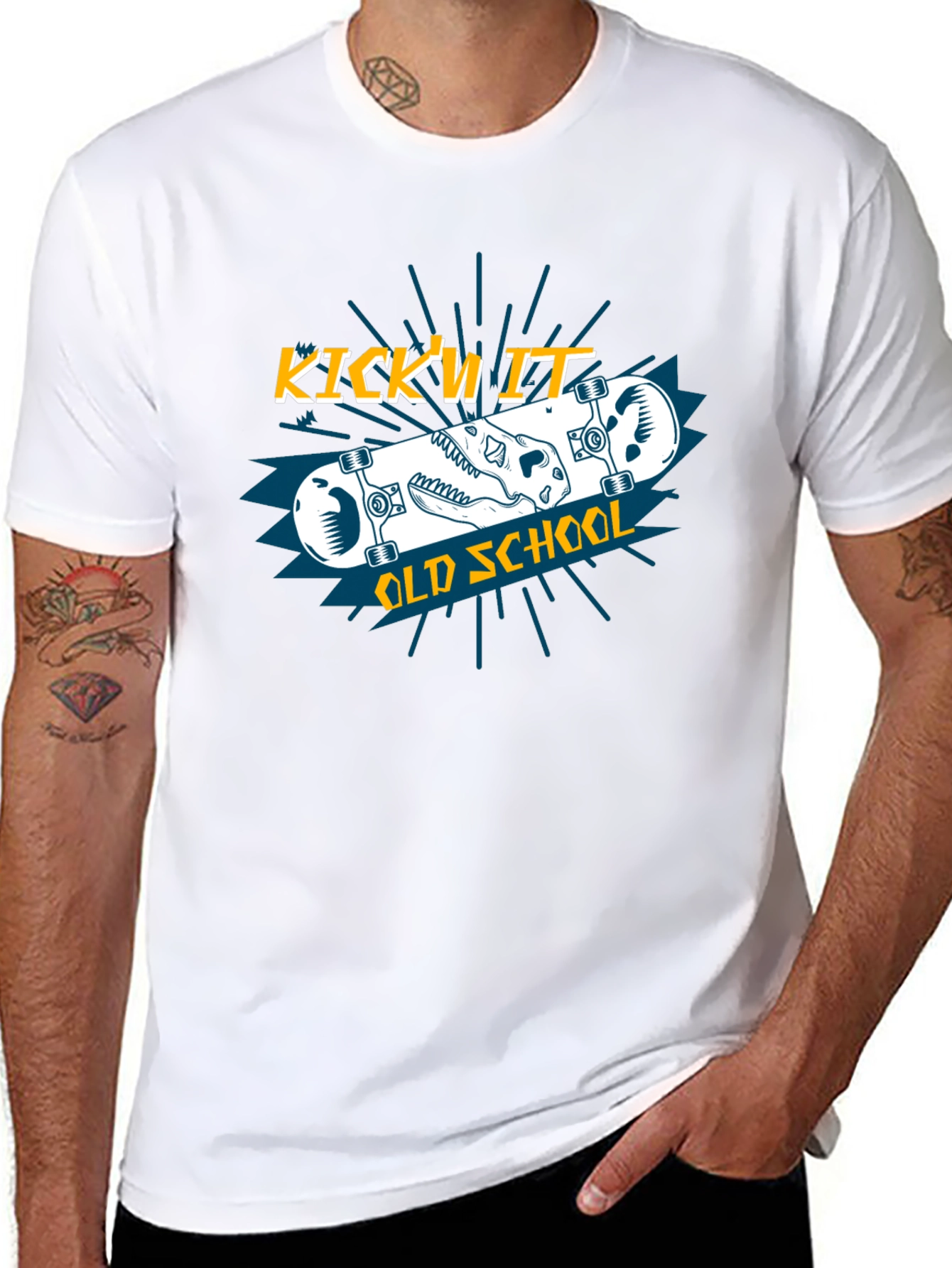 Kickn It Old School Graphic Tee