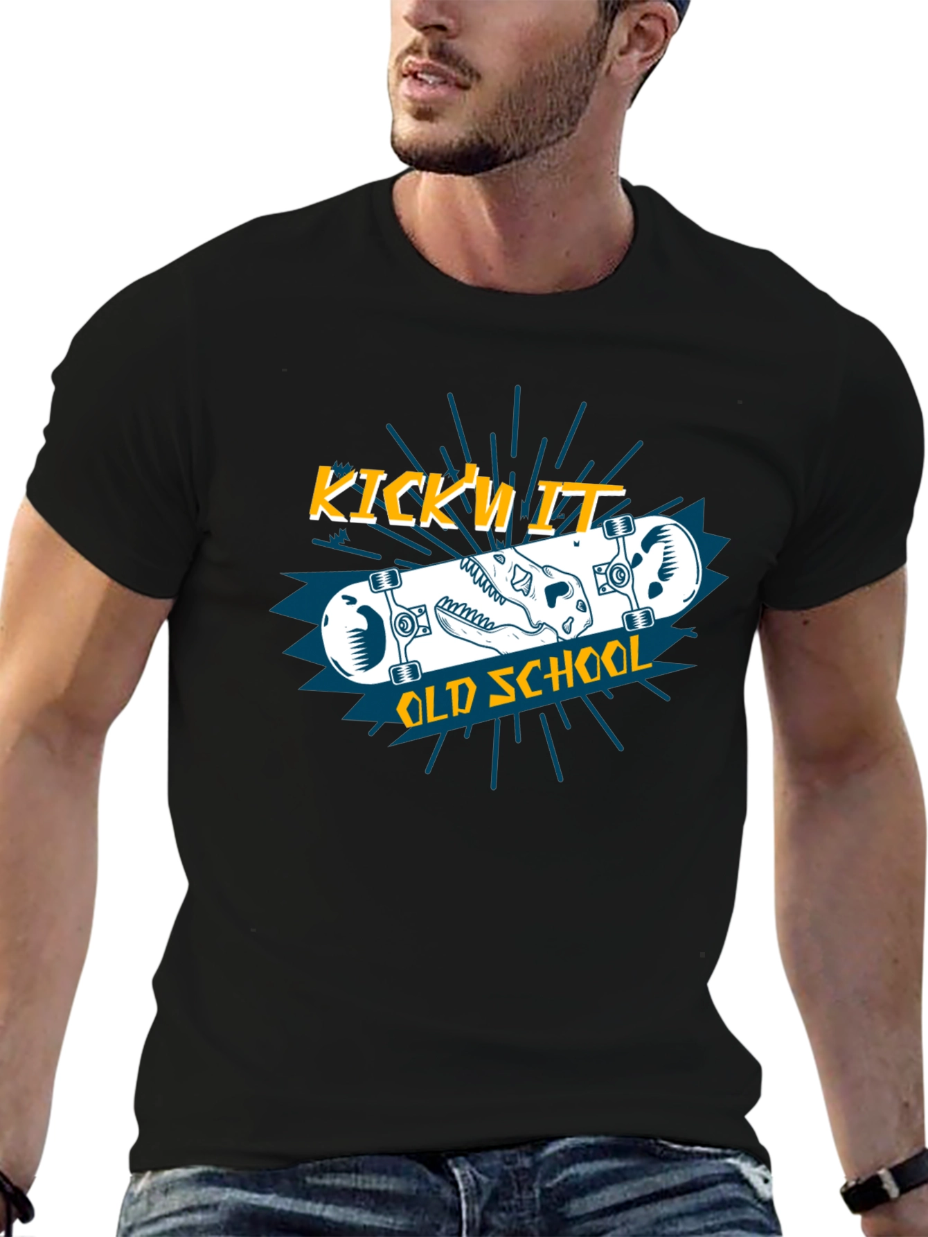 Kickn It Old School Graphic Tee