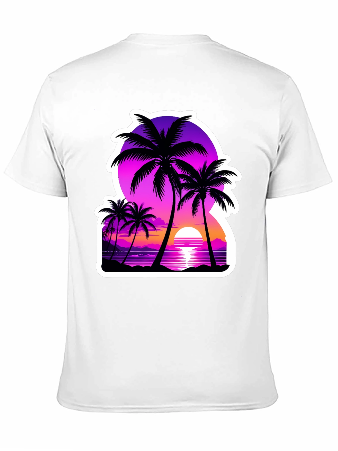 Retro Palm Tree Sunset Graphic Tee