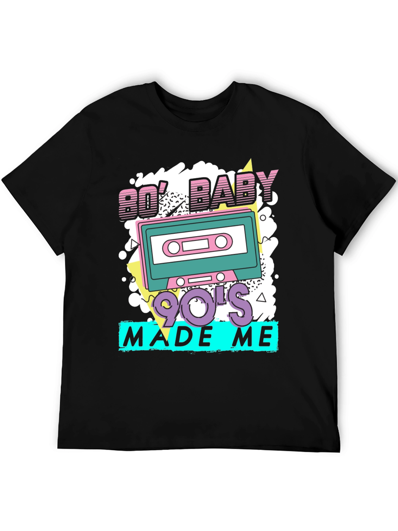 Retro 80s Baby 90s Made Me T-Shirt