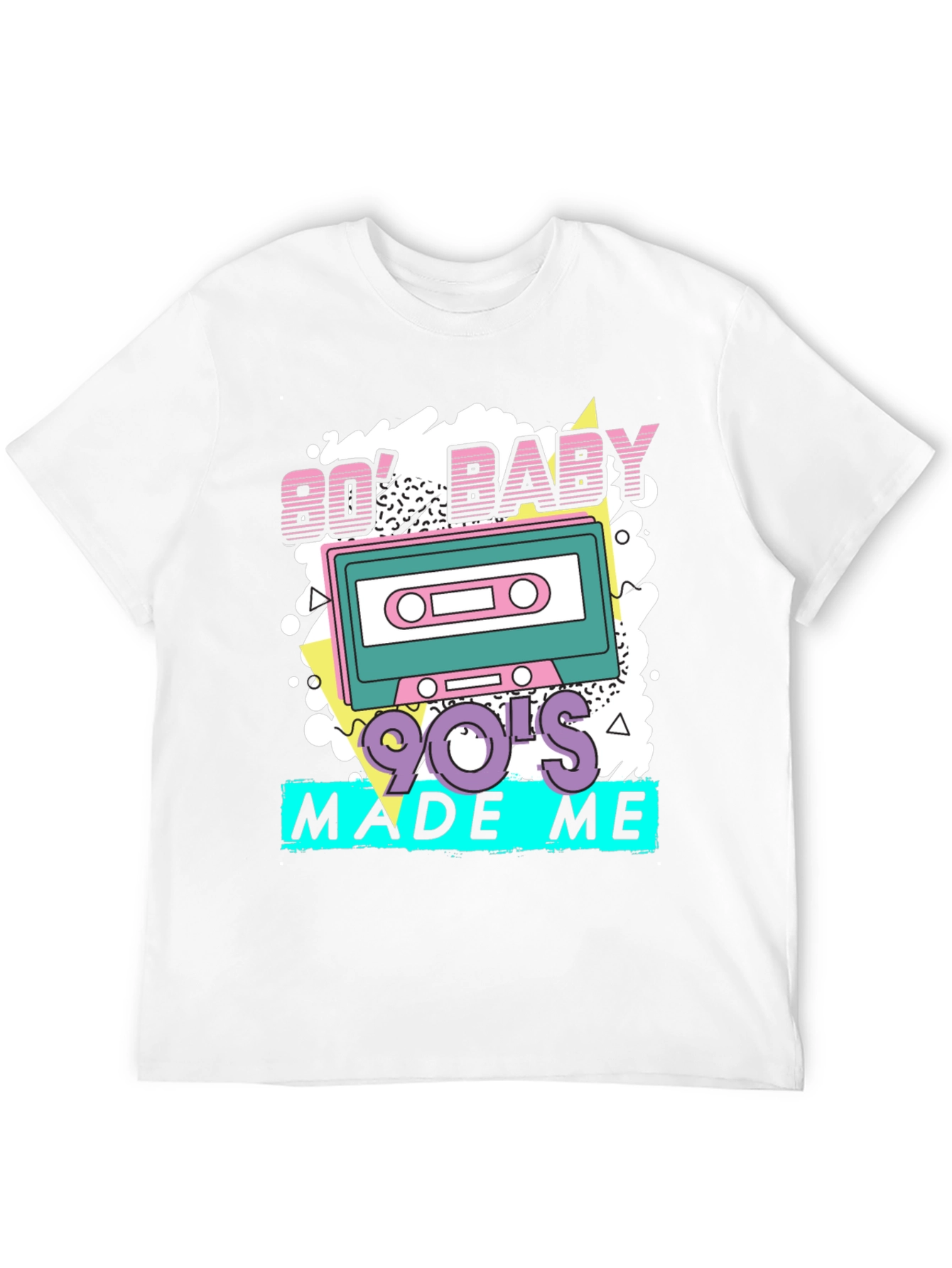 Retro 80s Baby 90s Made Me T-Shirt