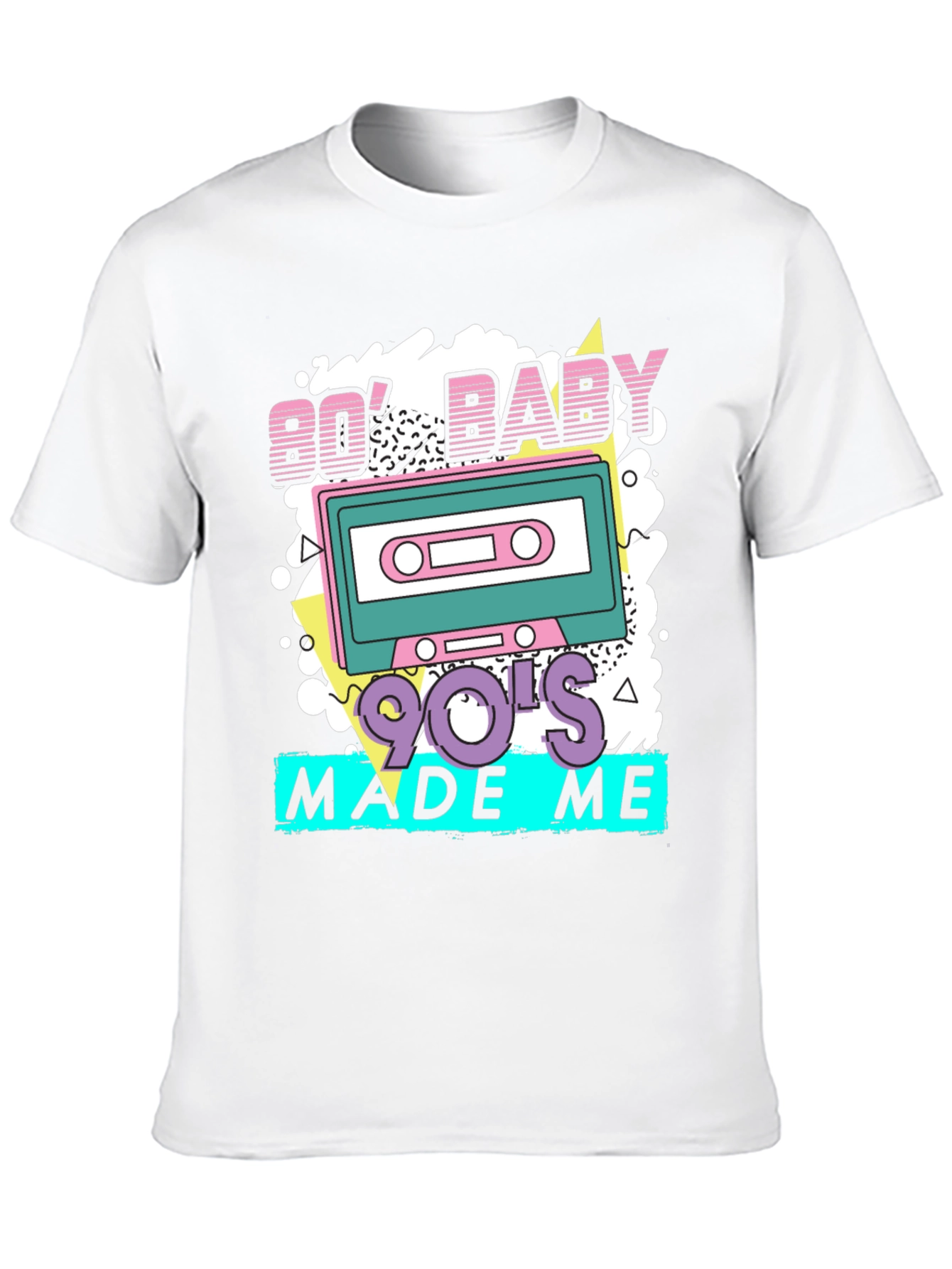Retro 80s Baby 90s Made Me T-Shirt