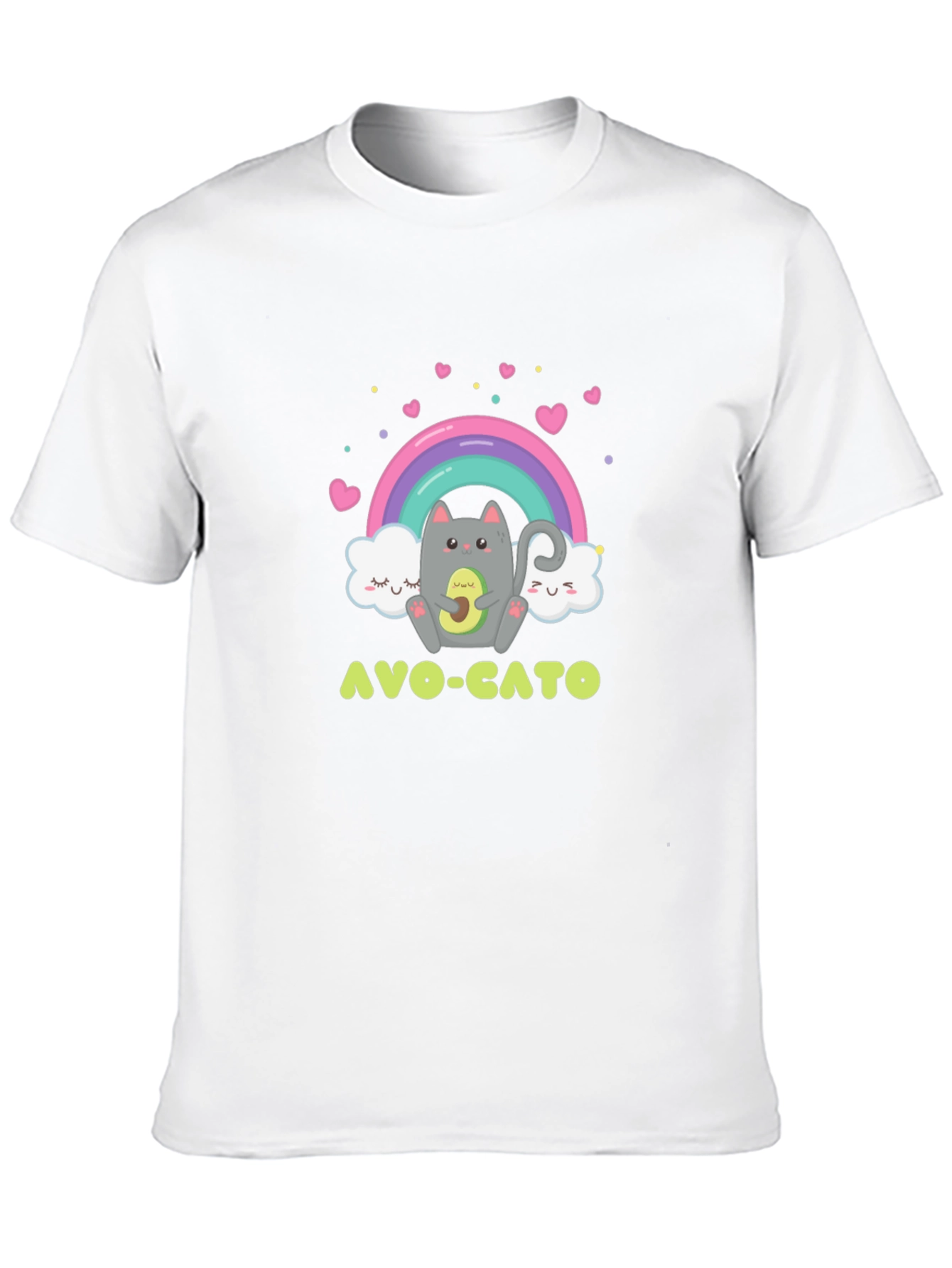 Avo-Cato Graphic Tee - Cute Avocado Cat T-Shirt