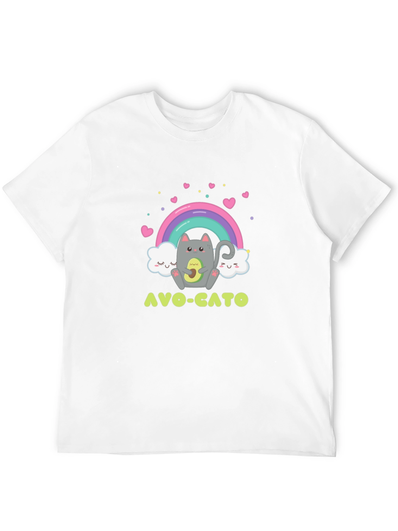 Avo-Cato Graphic Tee - Cute Avocado Cat T-Shirt