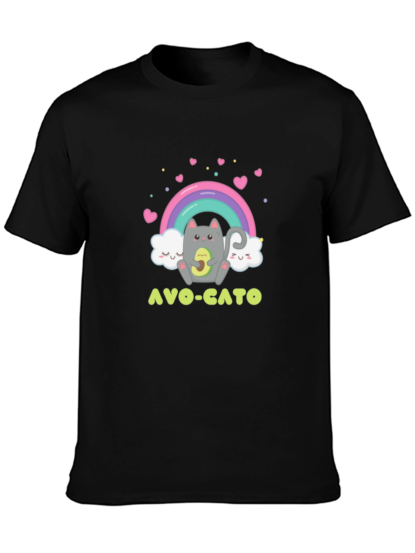 Avo-Cato Graphic Tee - Cute Avocado Cat T-Shirt