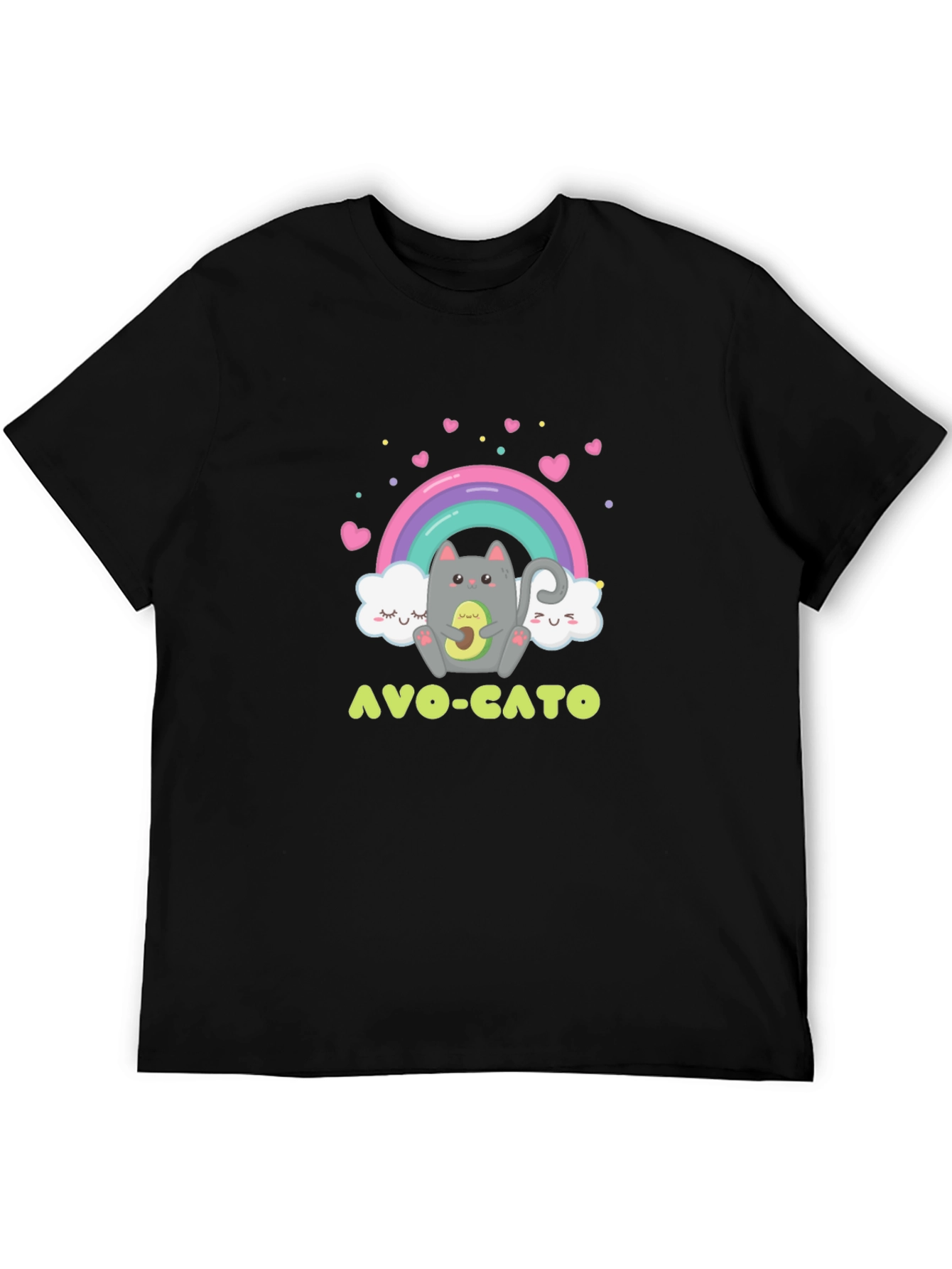 Avo-Cato Graphic Tee - Cute Avocado Cat T-Shirt