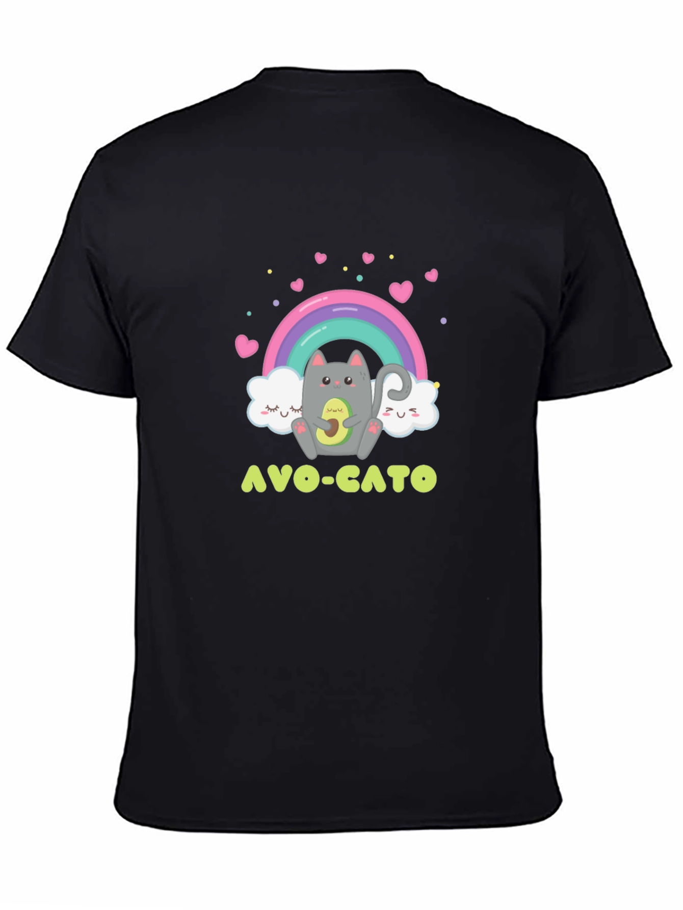 Avo-Cato Graphic Tee - Cute Avocado Cat T-Shirt
