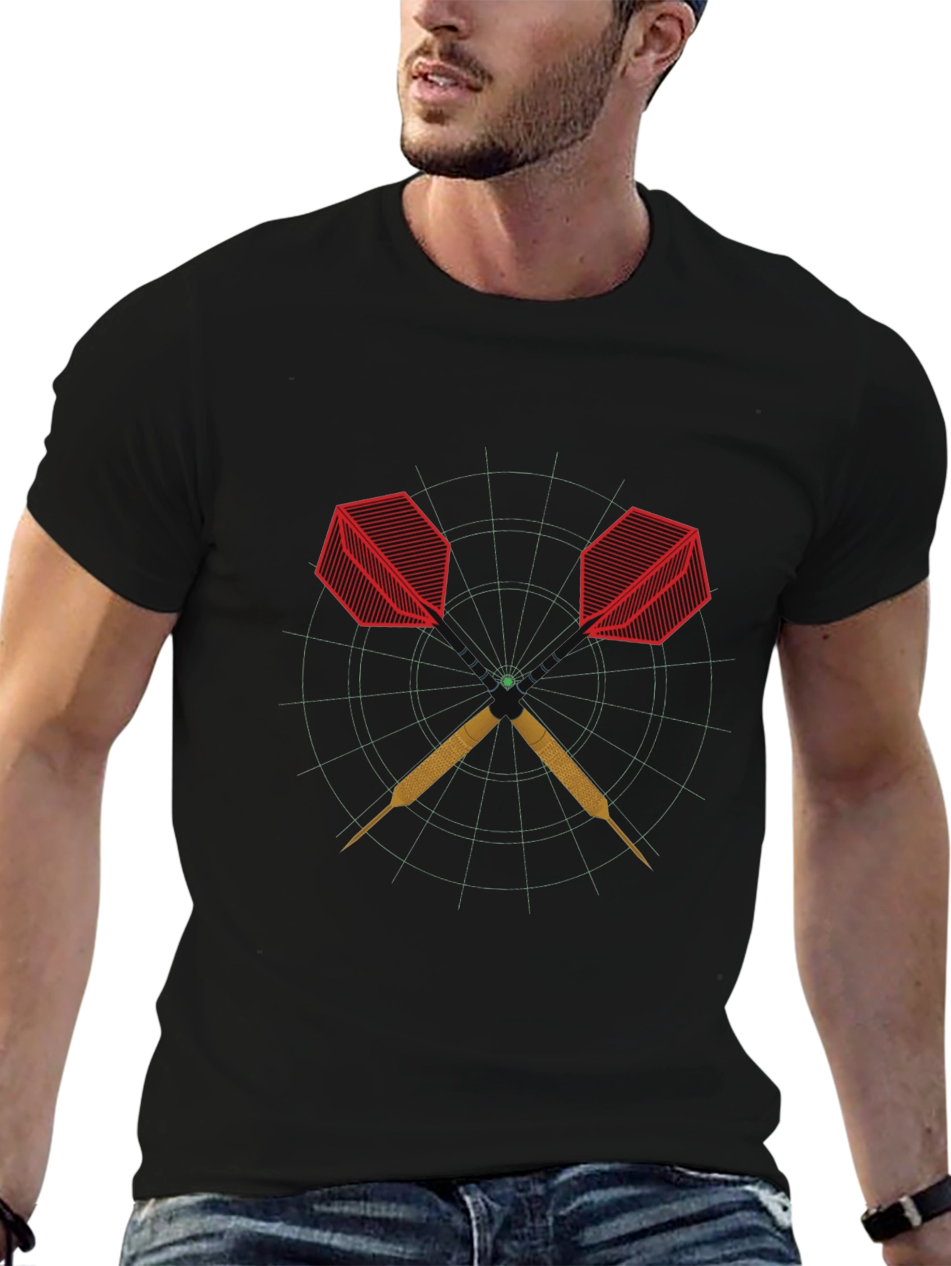 Darts Graphic Tee - Stylish and Unique Dartboard Design