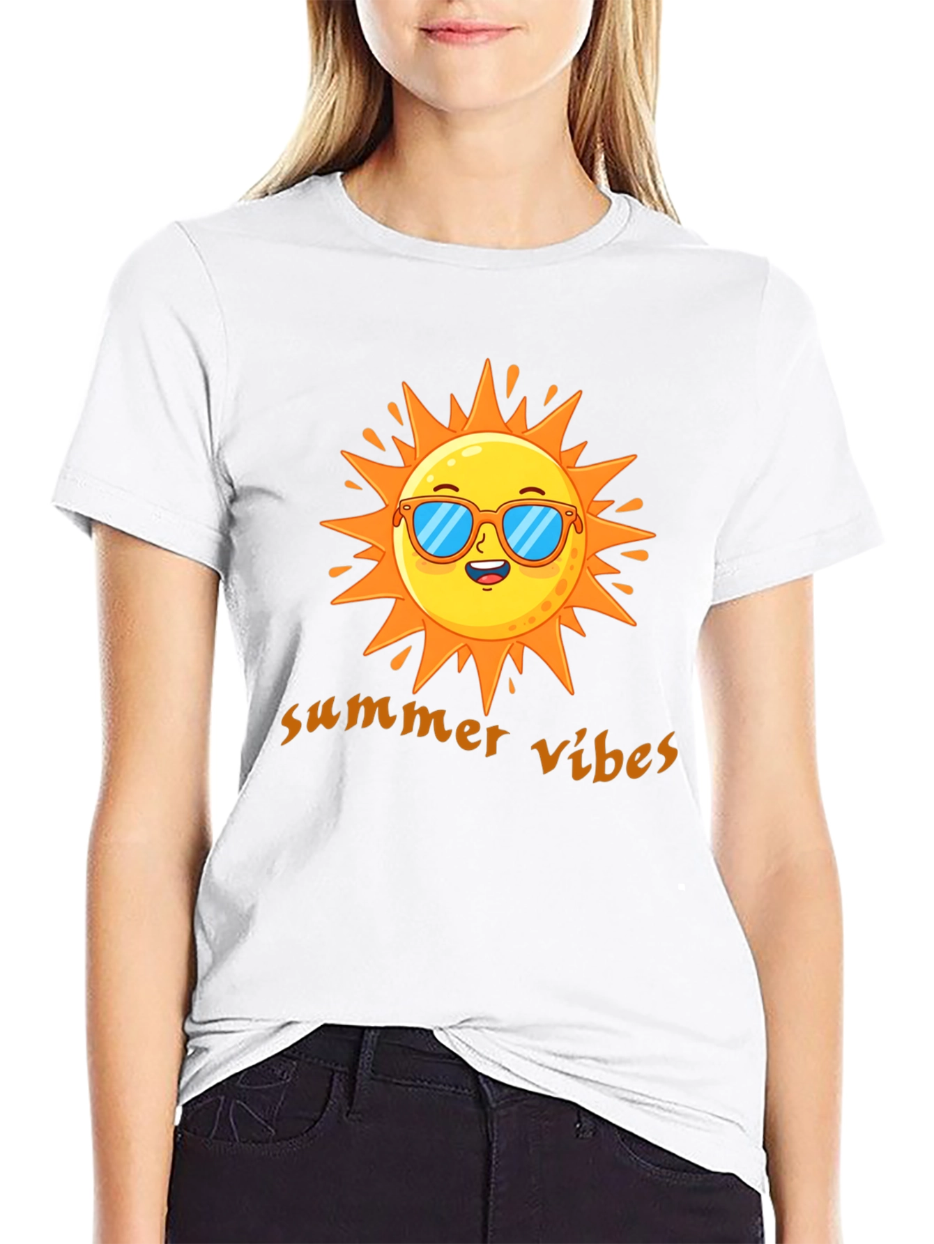 Summer Vibes Graphic Tee - Cool Sun Design
