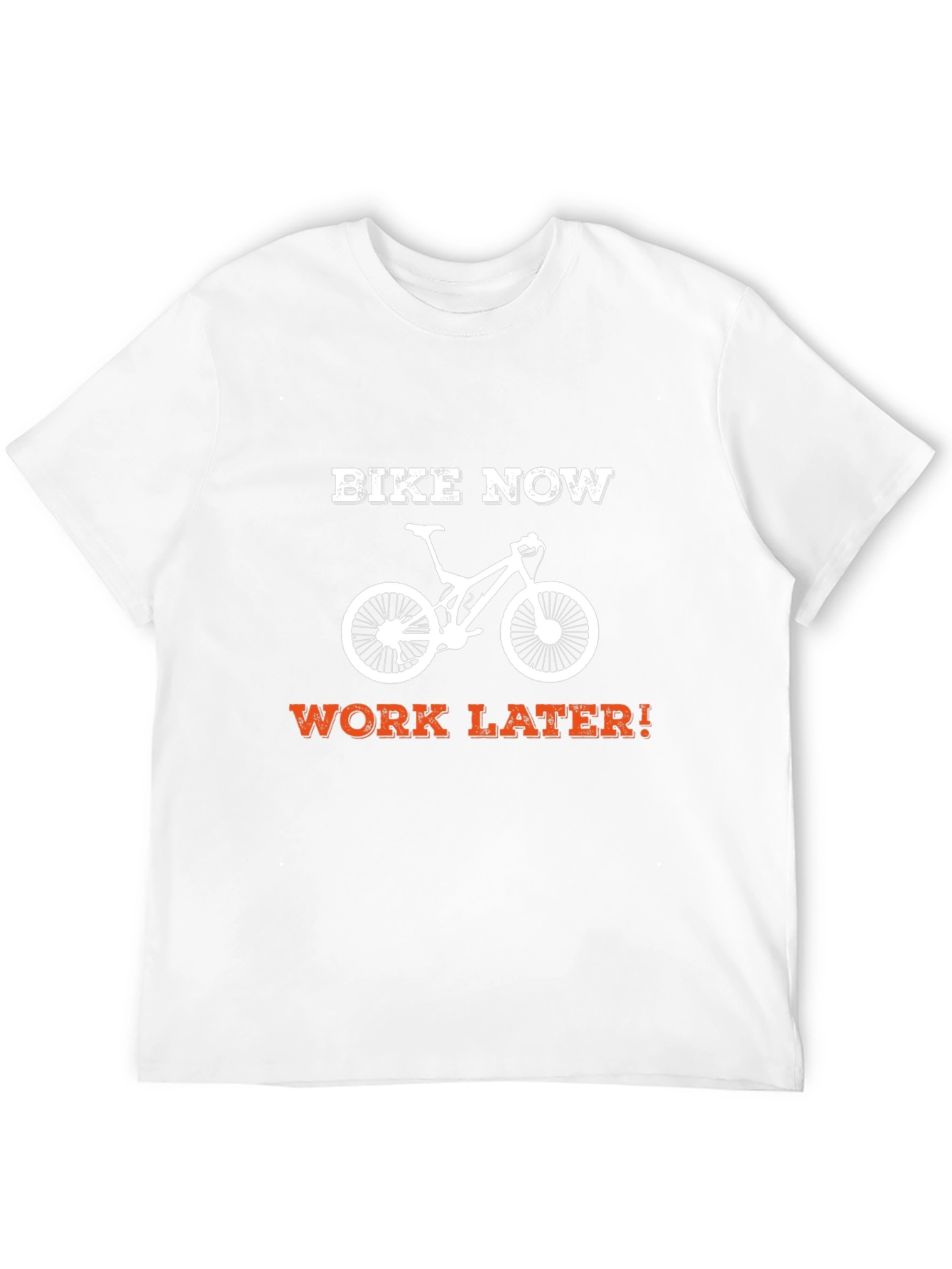 Bike Now Work Later T-Shirt