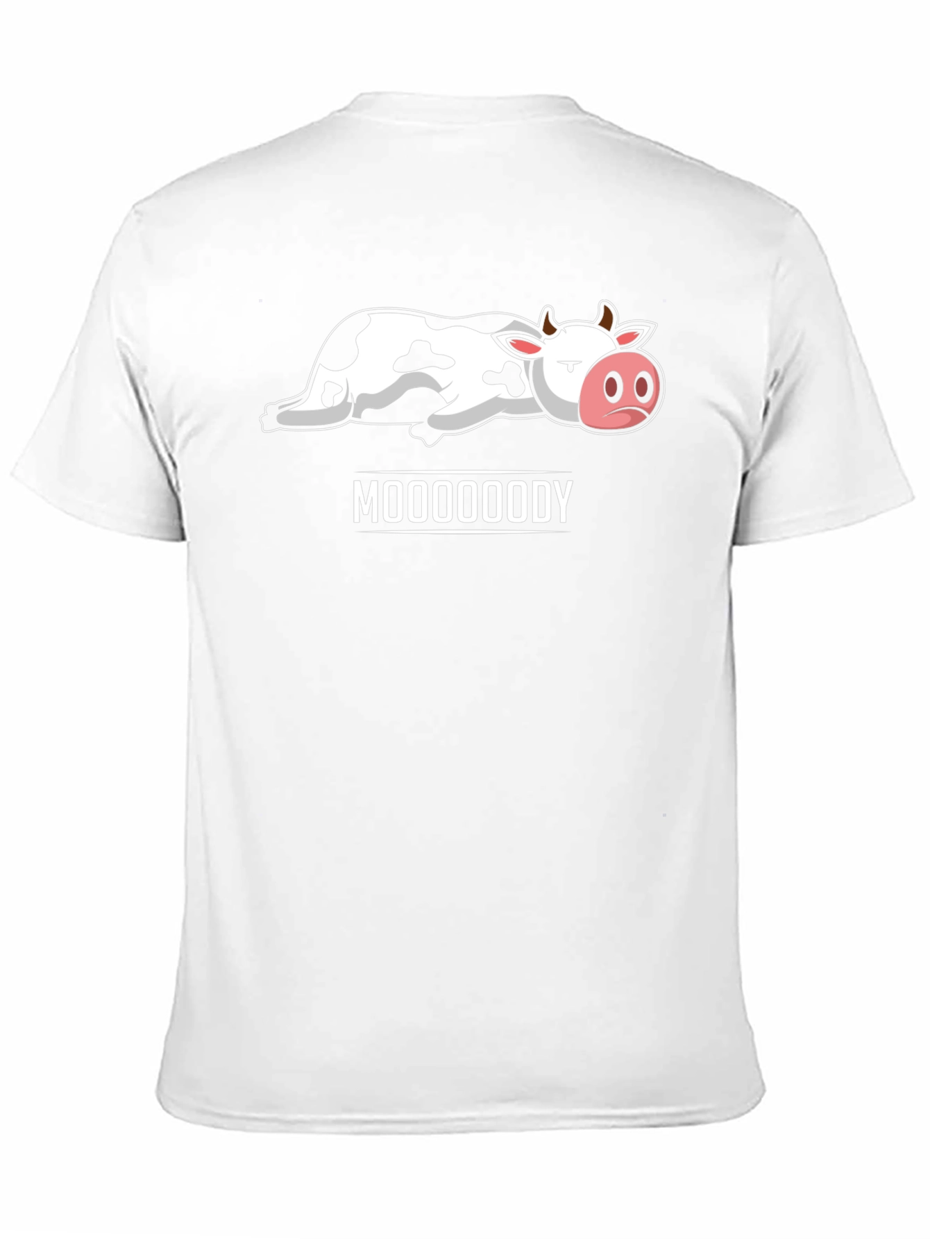 Mooooody Cow Graphic Tee - Black Cotton T-Shirt