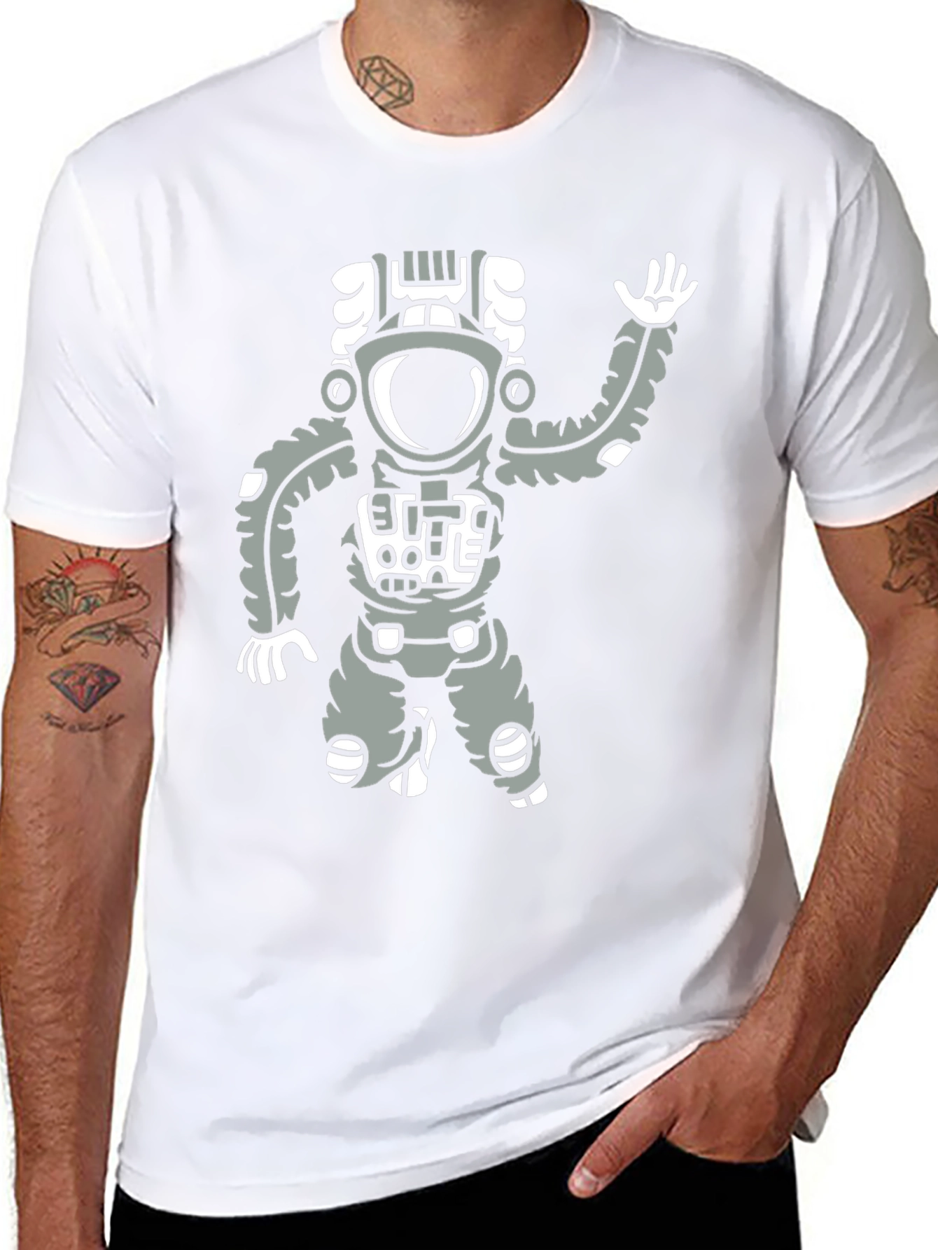 Astronaut Graphic Black T-Shirt