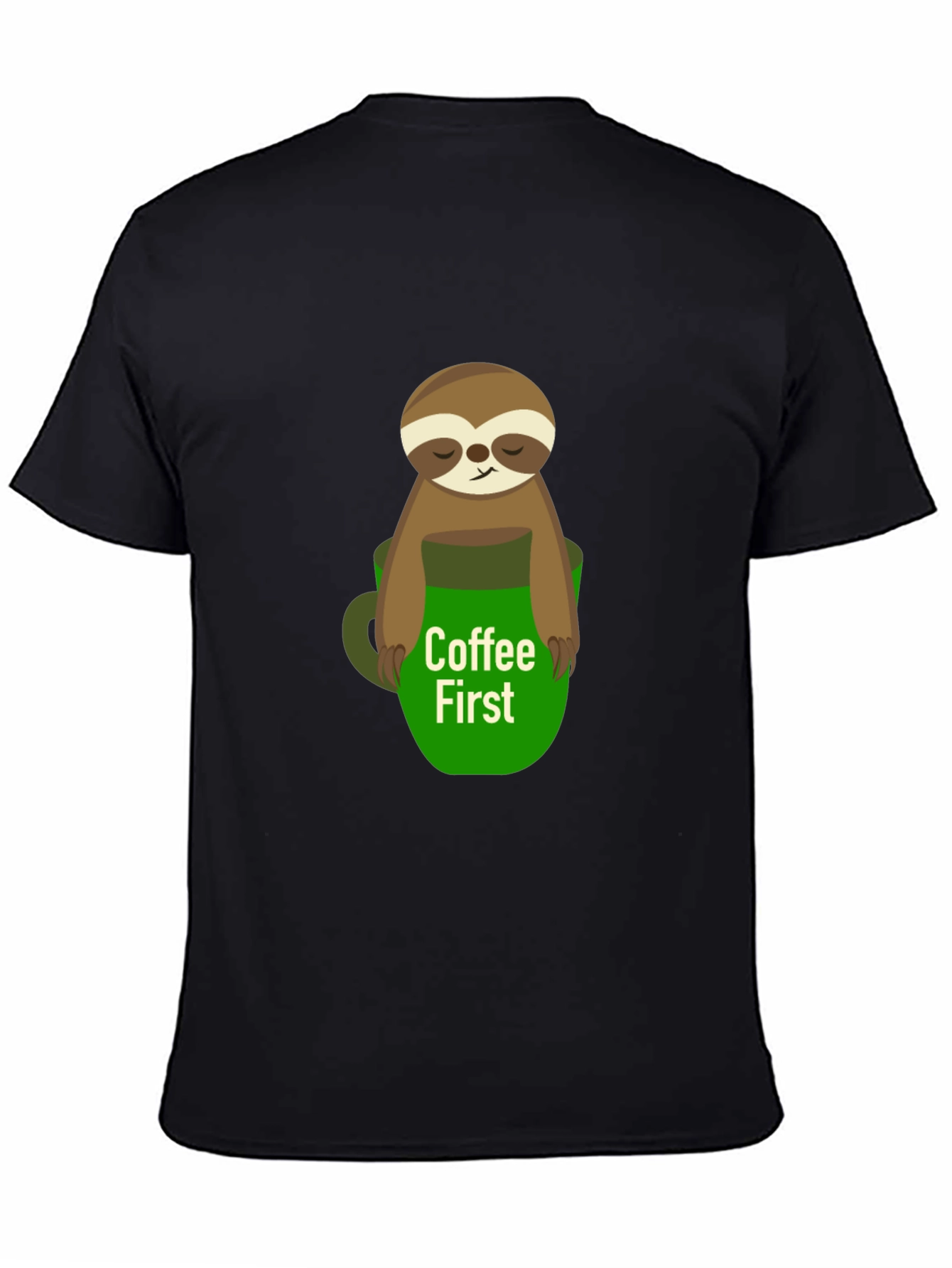 Coffee First Sloth Graphic Tee